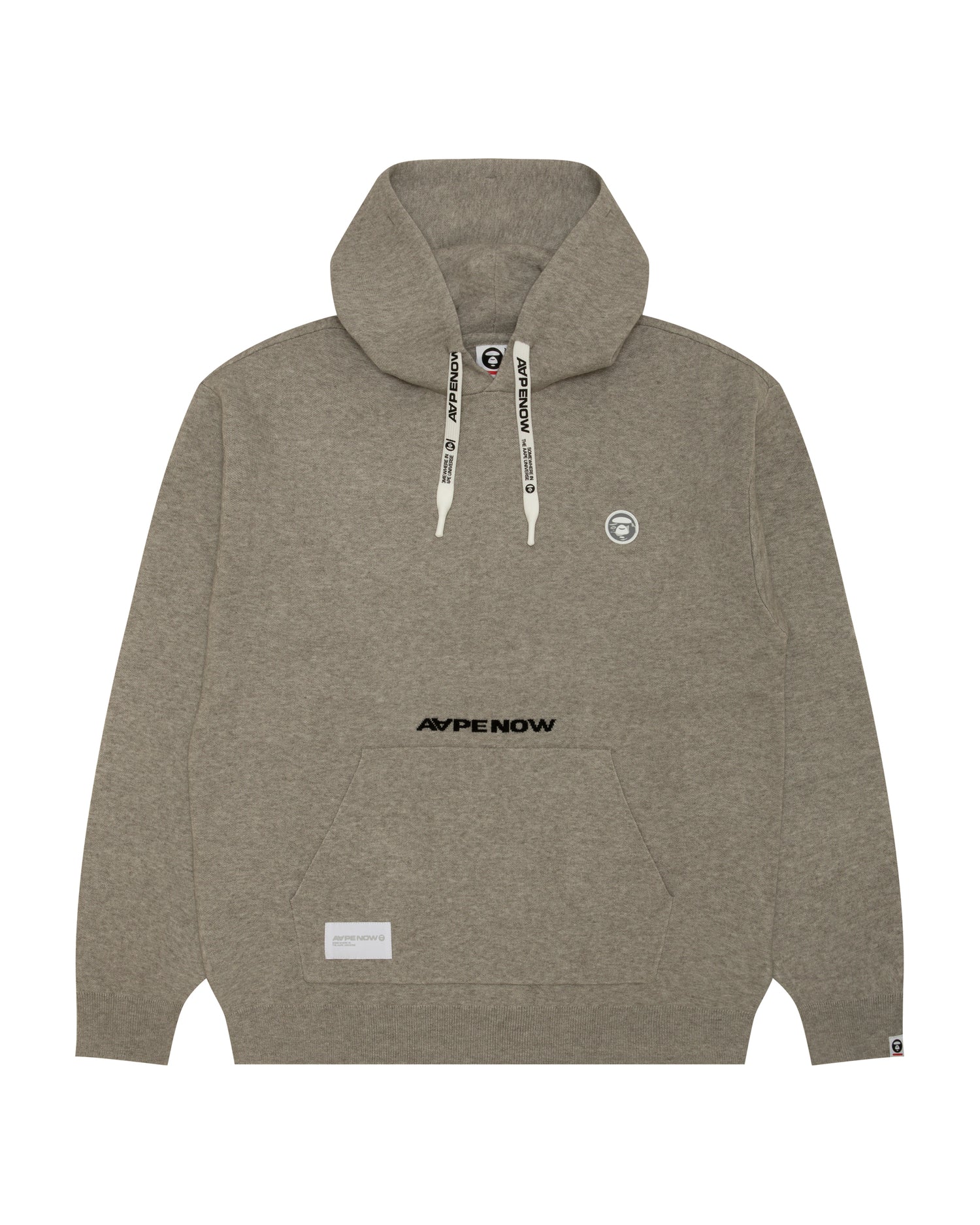 AAPE AAPENOW moonface knit hoodie | Bape official website