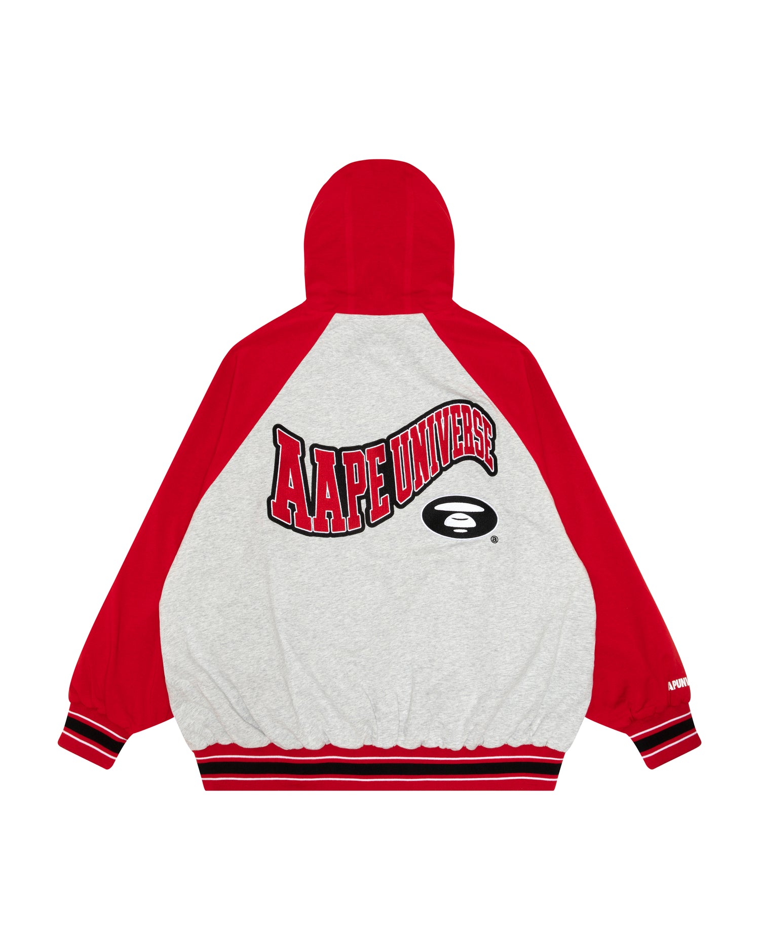 トップス AAPE REVERSIBLE BUTTON HOODIE AAPE Moonface embroidered reversible zip-up hoodie | Bape