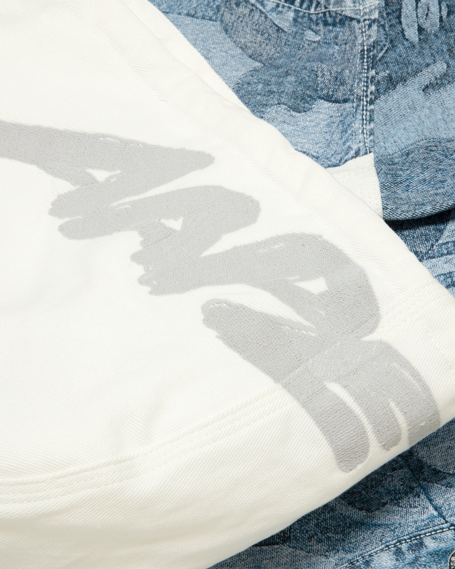 AAPE Moonface logo denim hoodie jacket | Bape official