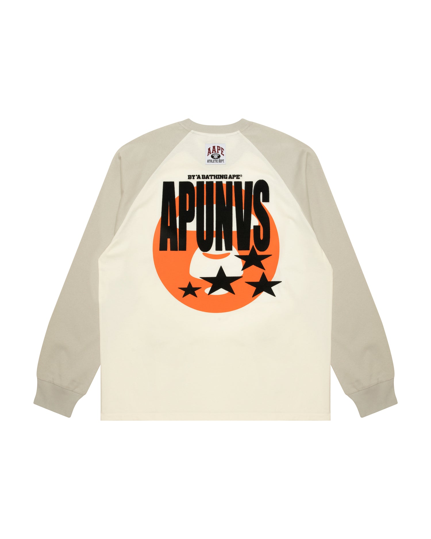 トップス AAPE MAIN RAGLAN LONG SLEEVE TEE Aape Moonface logo raglan long sleeve tee | Bape official