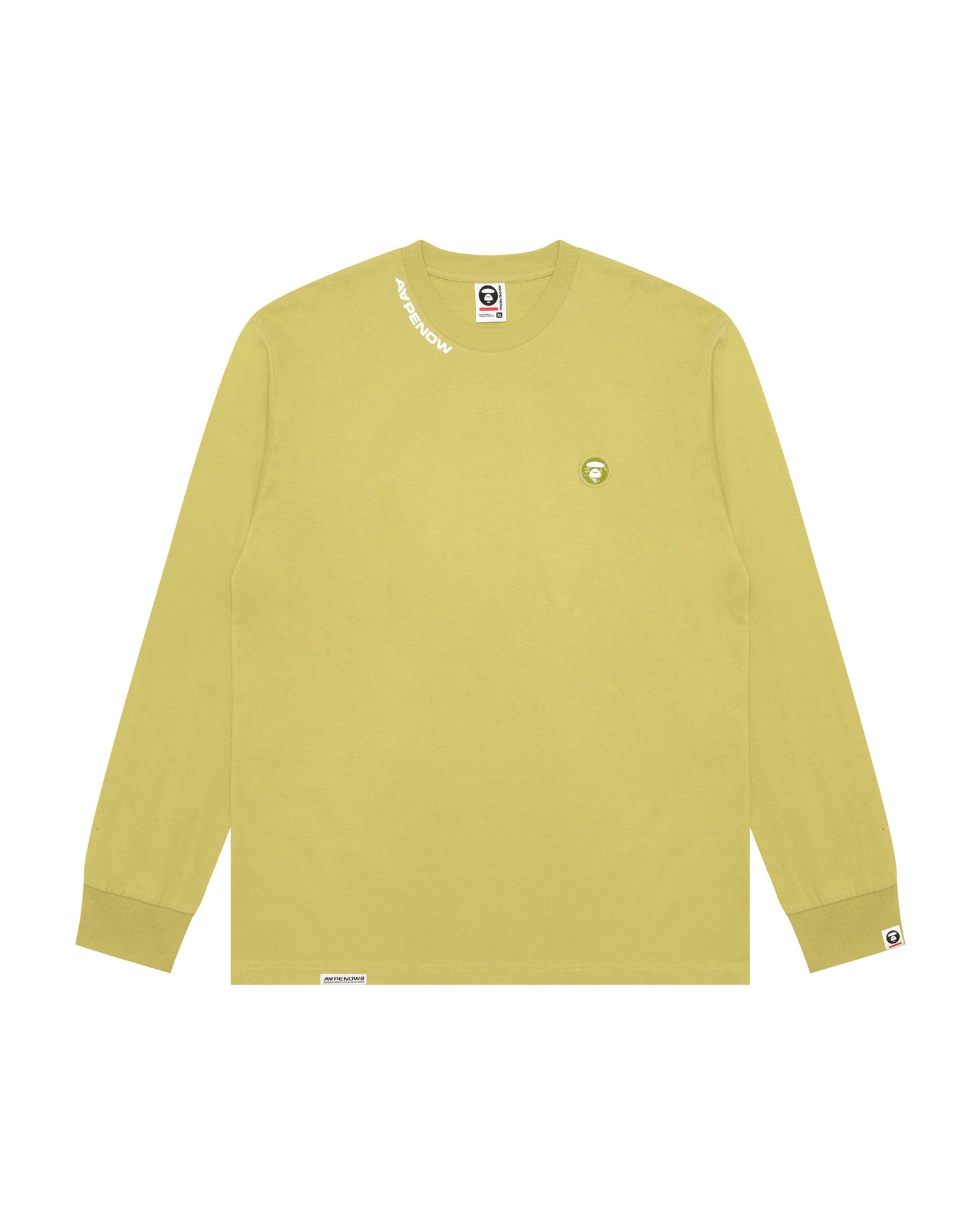 AAPE AAPENOW moonface logo long sleeve tee | Bape official