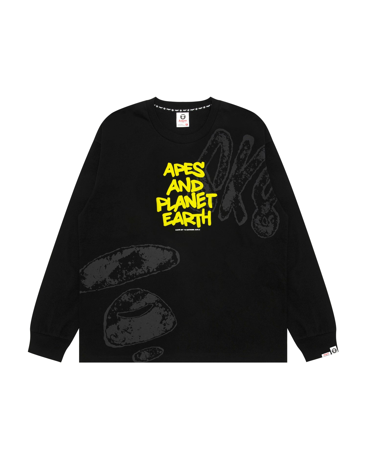 AAPE Apes and planet earth long sleeve tee | Bape official