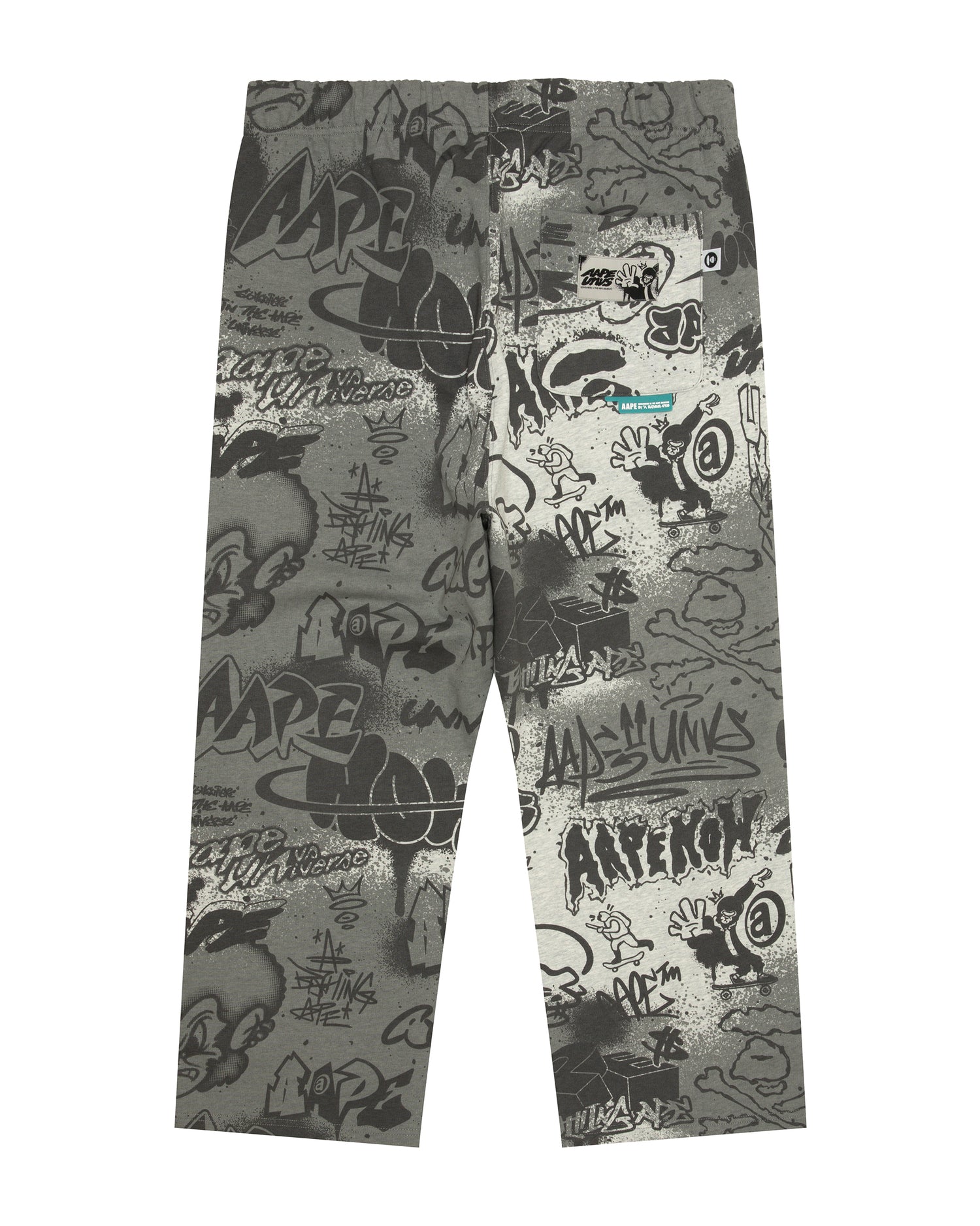 AAPE AAPEUNVS graffiti print sweat pants | Bape official