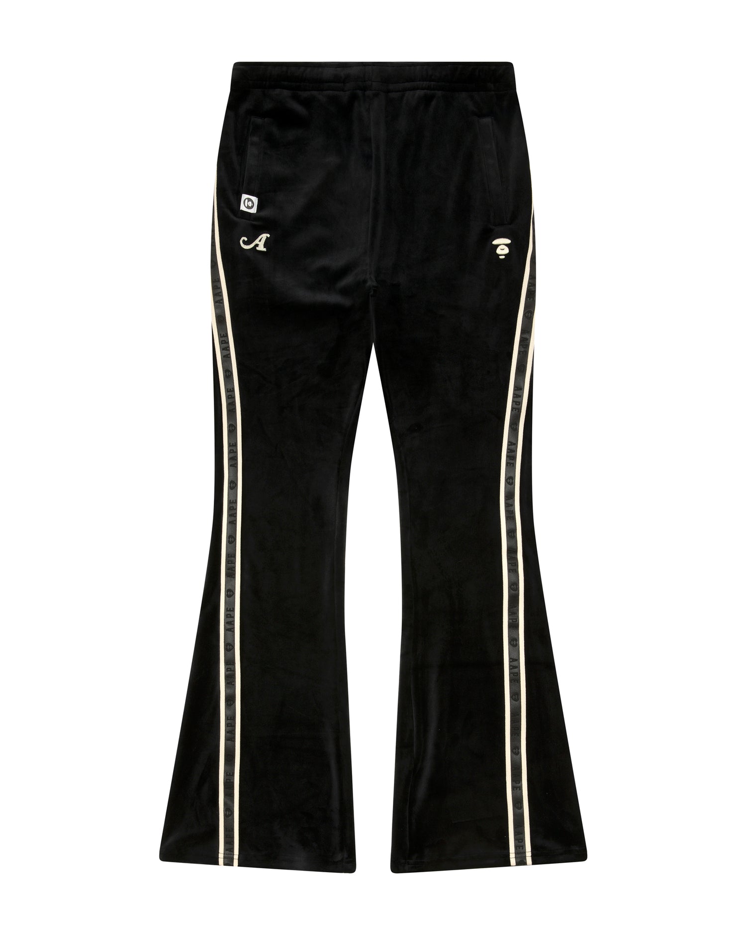 AAPE Moonface logo flared sweat pants | Bape official AAPE Moonface logo flared sweat pants | Bape official