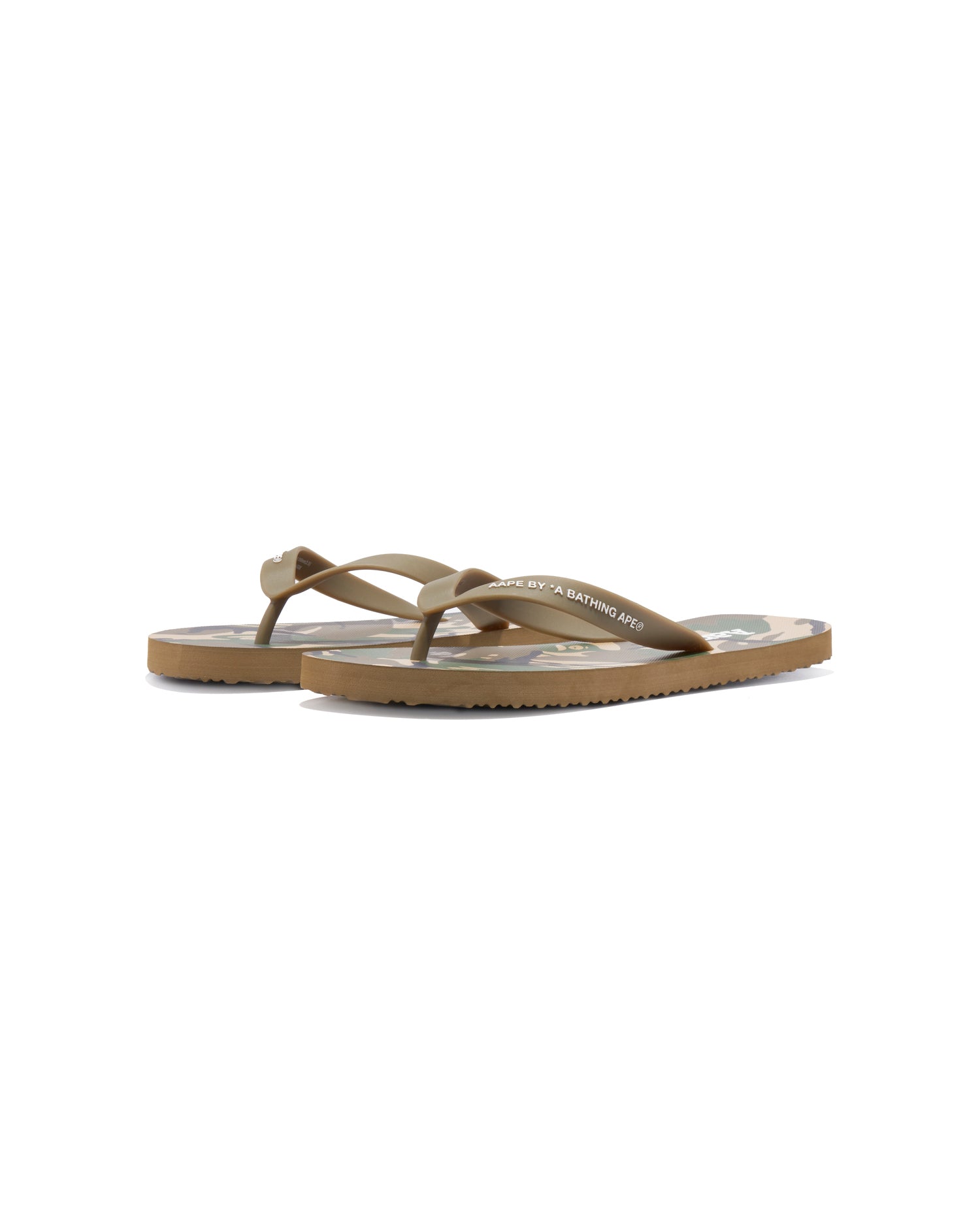 AAPE Moonface camo patterned flip flops | Bape official website –  INT.BAPE.COM