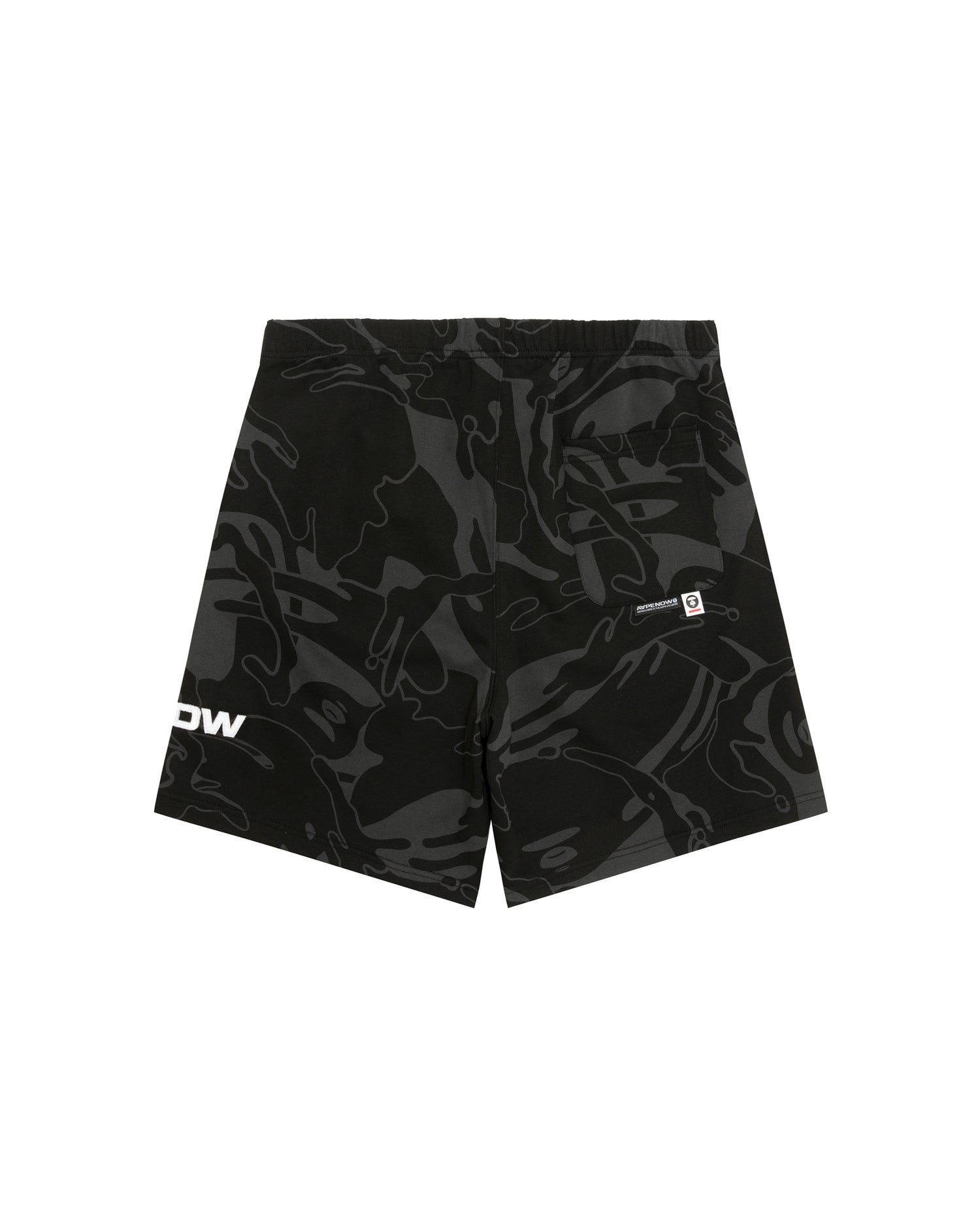 AAPE AAPENOW moonface logo camo sweat shorts | Bape official