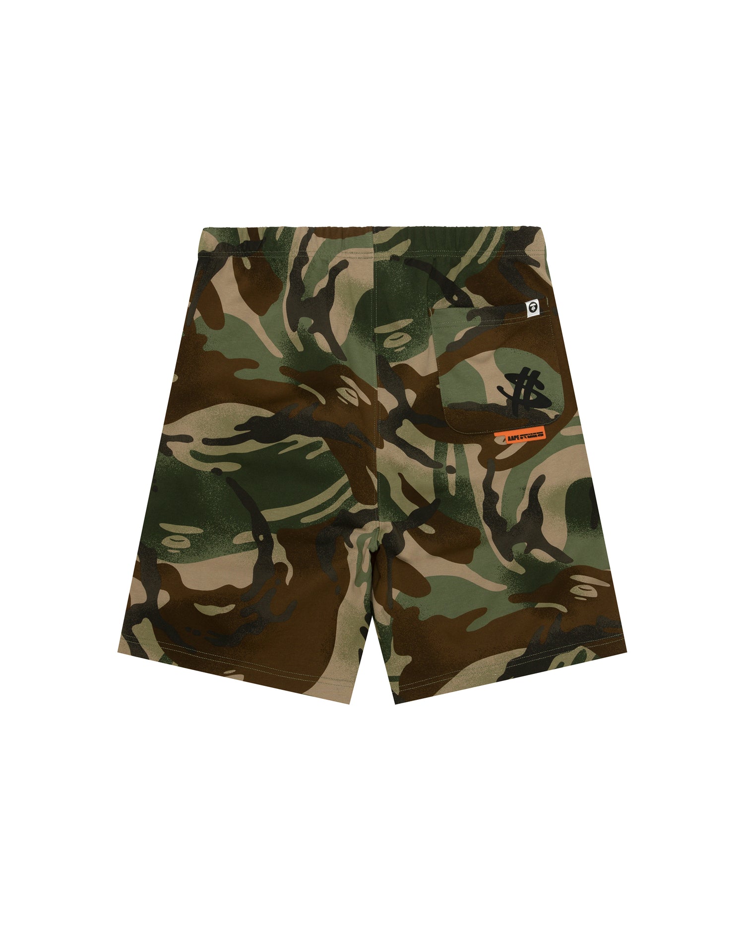 【BAPE】 AAPEUNVS moonface logo camo shorts AAPE Moonface logo camo sweat shorts | Bape official website