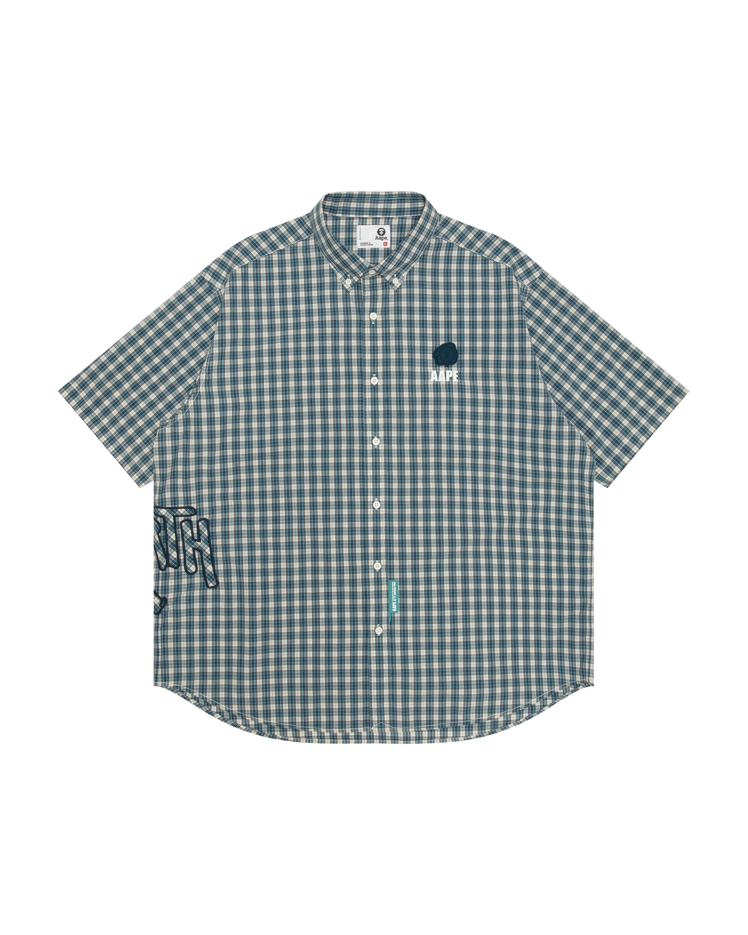 AAPE Moonface logo check shirt | Bape official website – INT