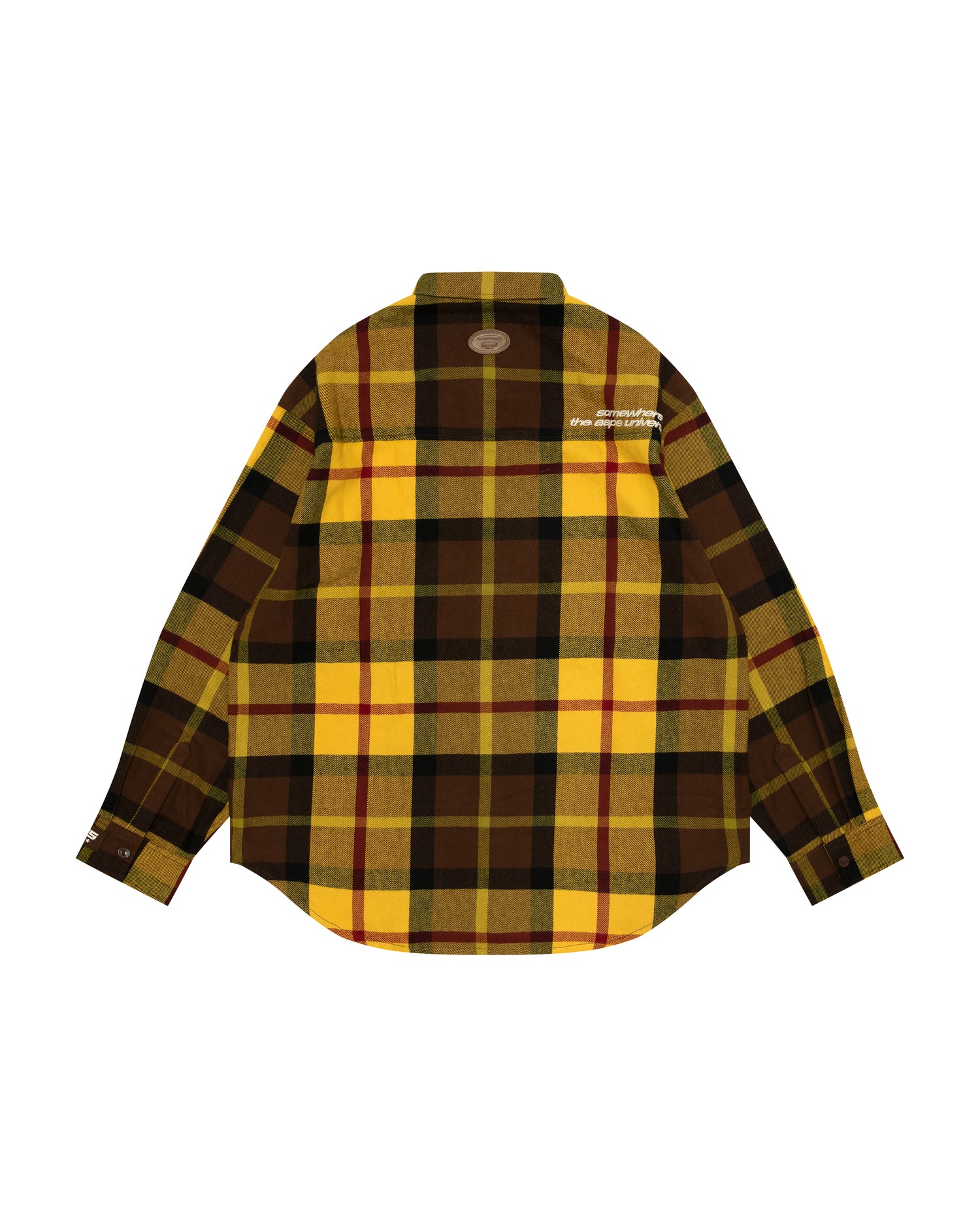 A Bathing Apeサッカーシャツ チェック柄XXLサイズ A BATHING APE アベイシングエイプ ブロックチェック シャツ