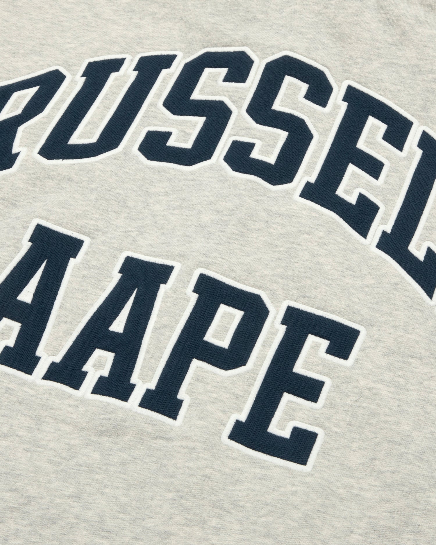 AAPE X Russell Athletic AAPEUNVS logo zip-up hoodie | Bape