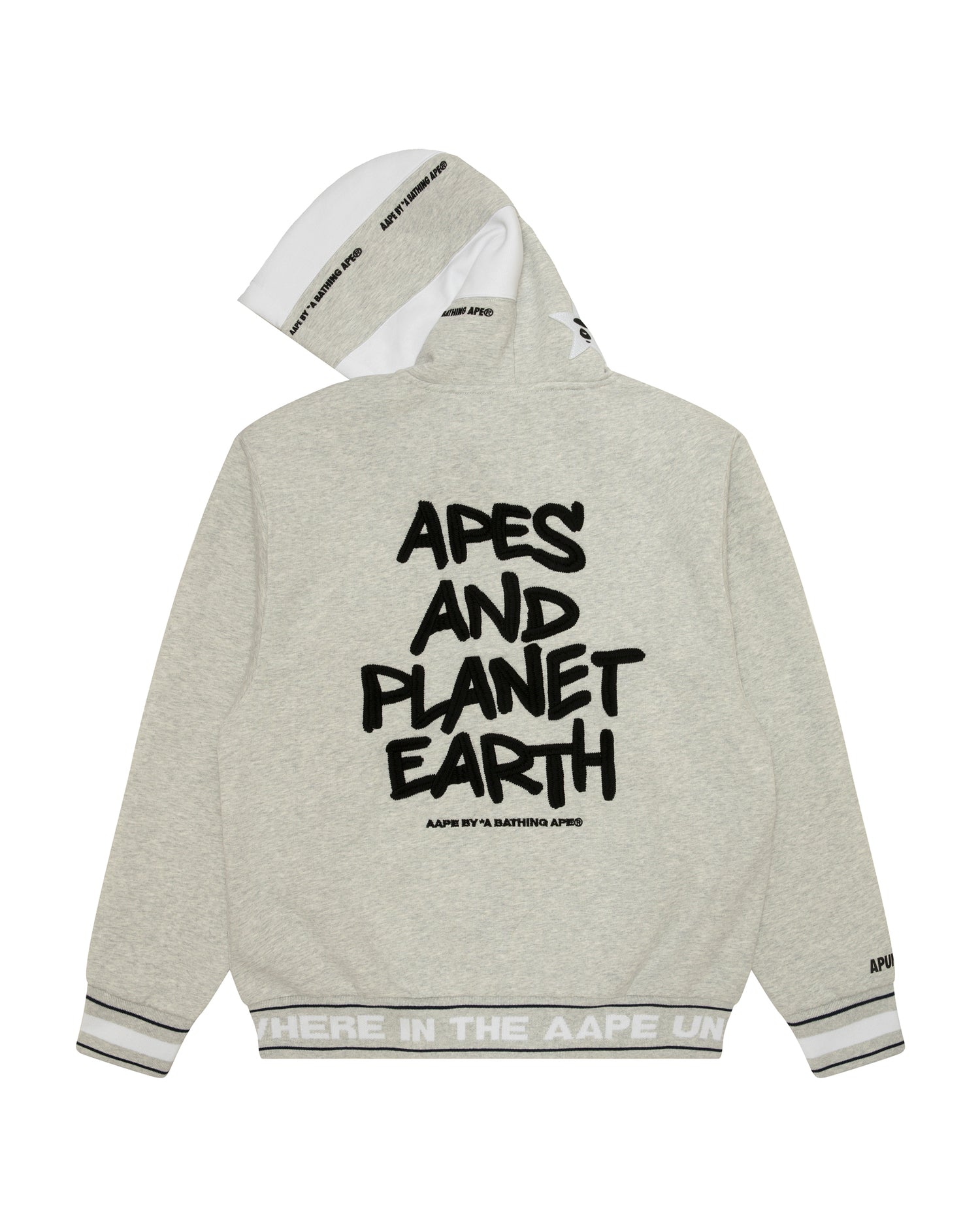 ■Aape by A BATHING APE■Moonface ラグラン スウェット MOONFACE LOGO GRADIENT ZIP-UP FLEECE HOODIE – aapeus.com