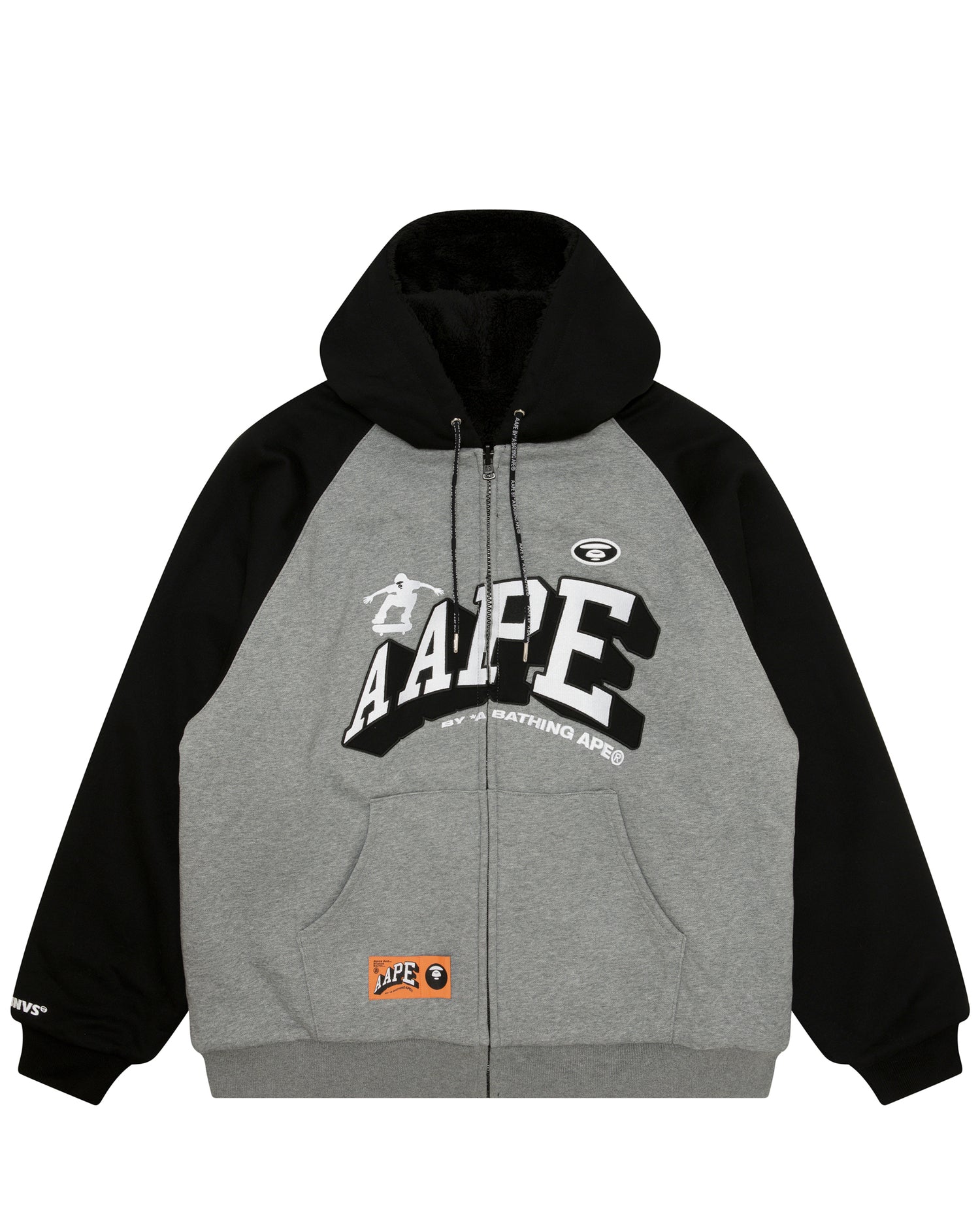 ■Aape by A BATHING APE■Moonface パッチ ジップ フーディー Aape Moonface logo zip-up hoodie | Bape official website