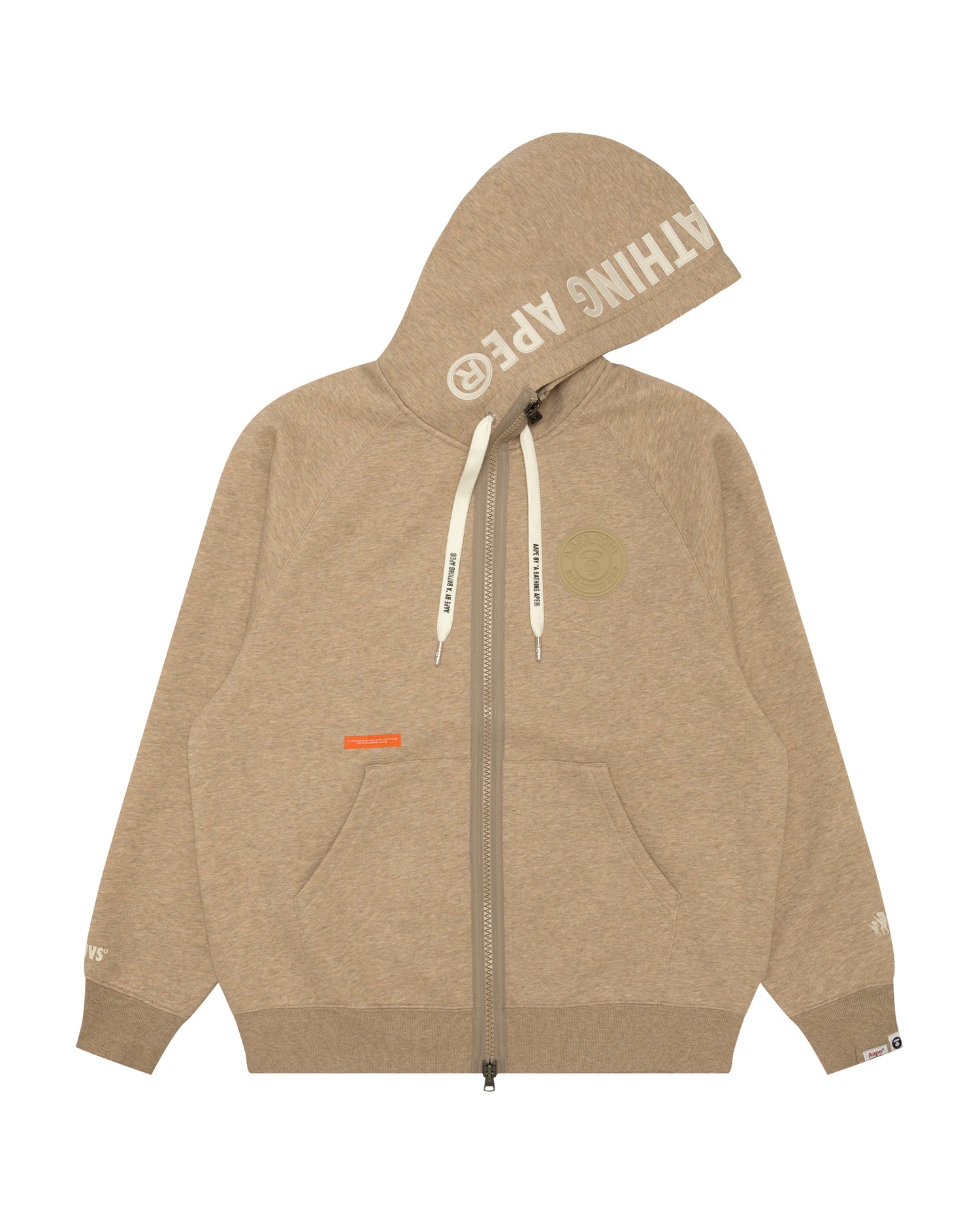 AAPE Moonface logo zip-up hoodie | Bape official website
