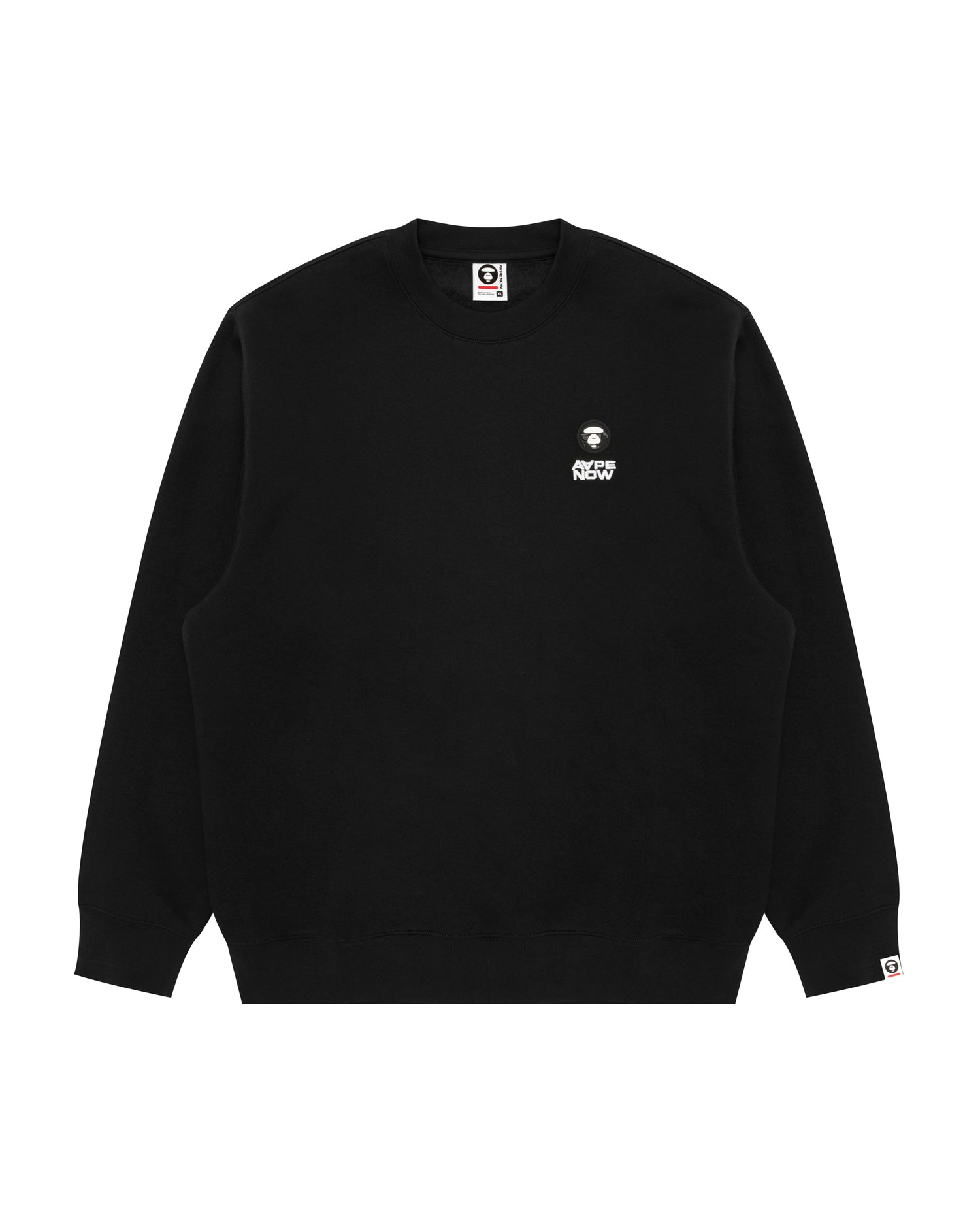 AAPE AAPENOW moonface crew neck sweatshirt | Bape official