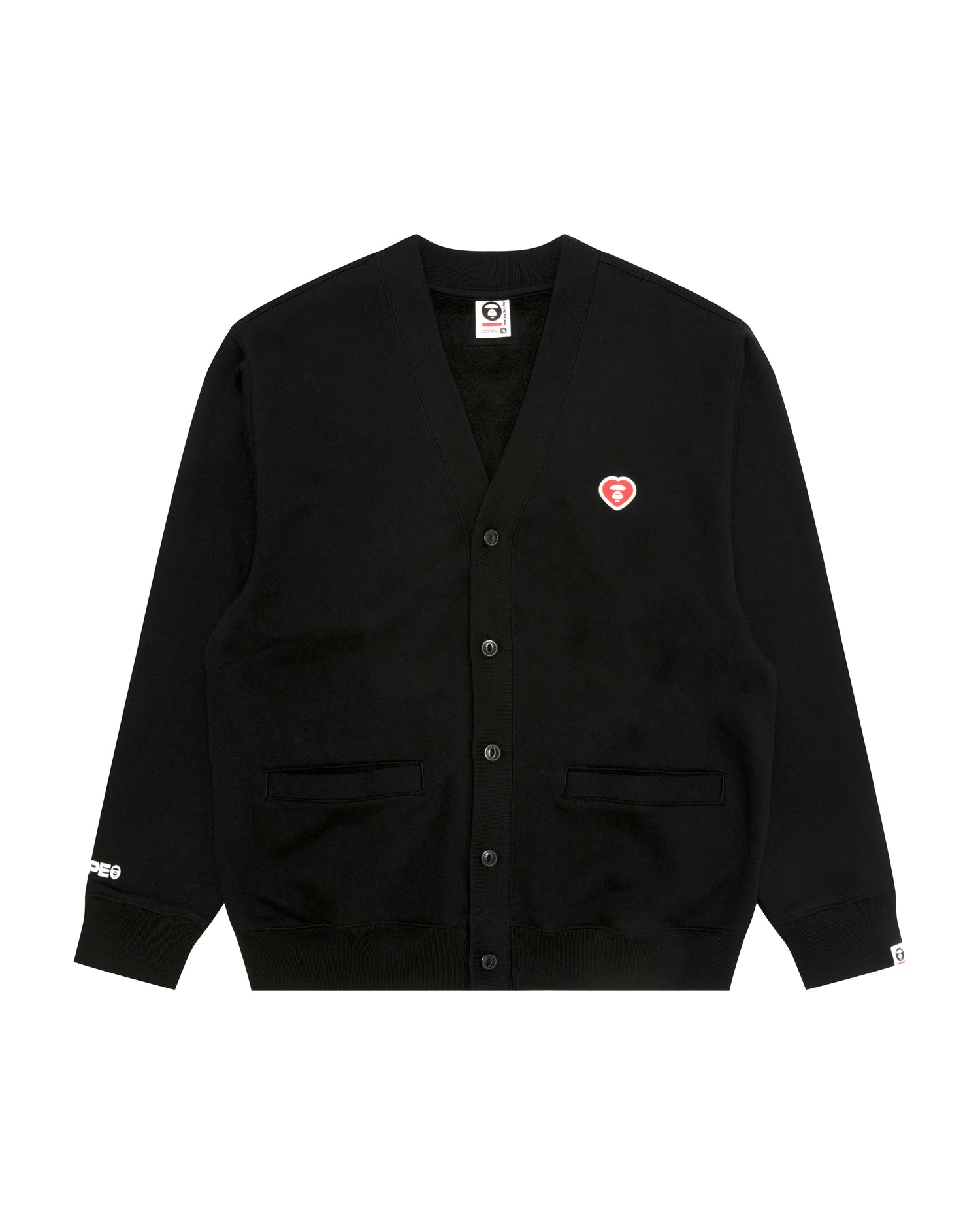 AAPE AAPENOW heart moonface cardigan | Bape official website