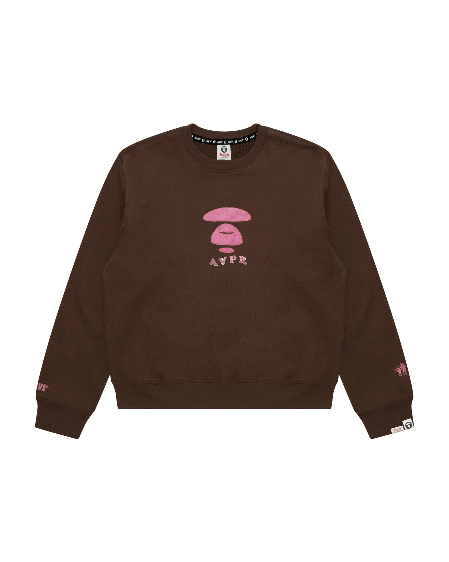Aape Moonface logo crew neck sweatshirt | Bape official Aape Moonface logo crew neck sweatshirt | Bape official