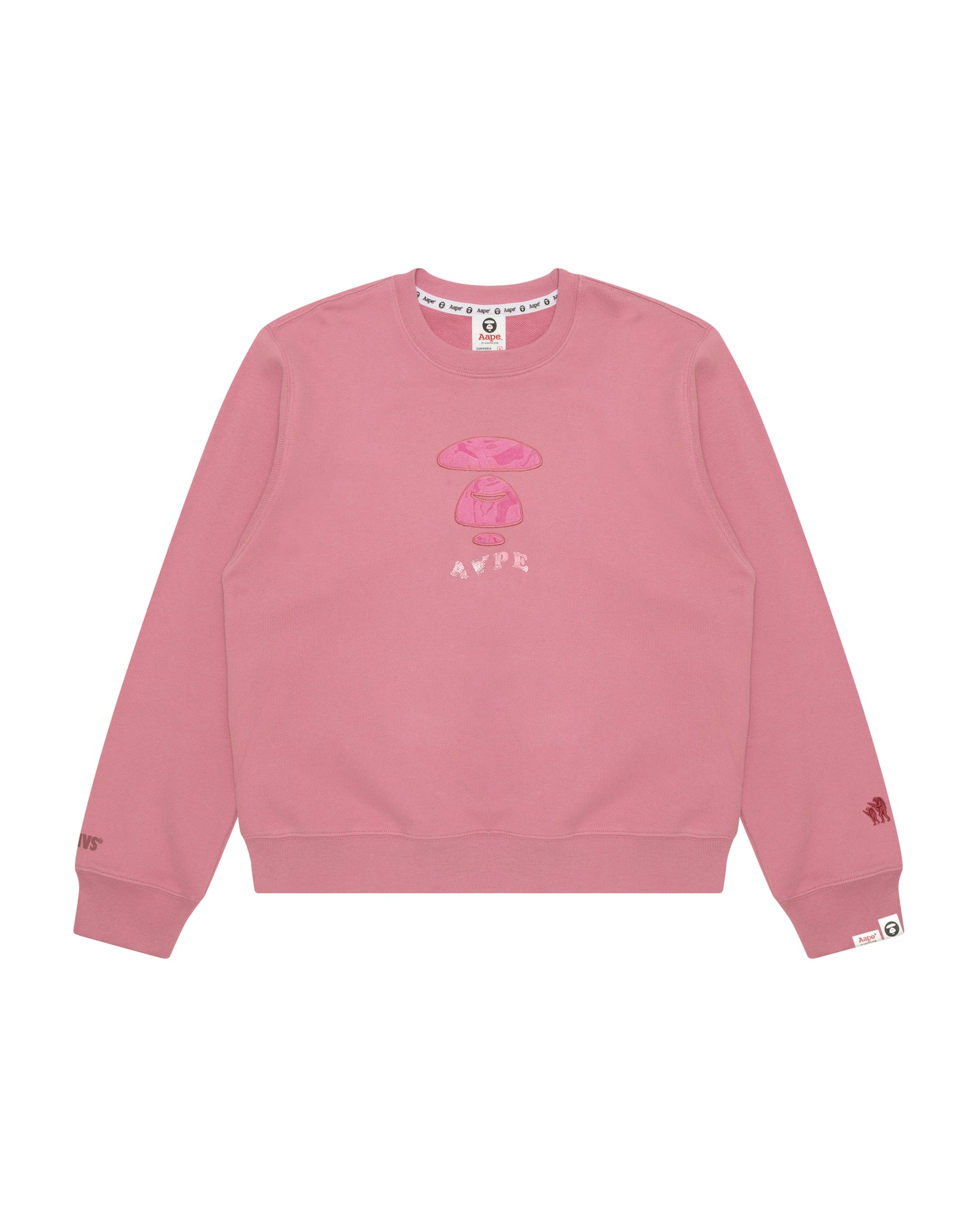 A BATHING APE トレーナー パーカー ピンク A BATHING APE アベイシングエイプ メタルワンポイント