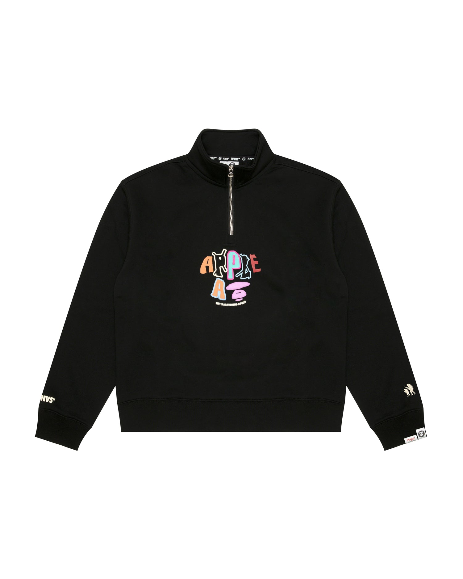 Aape Moonface logo half-zip sweatshirt | Bape official