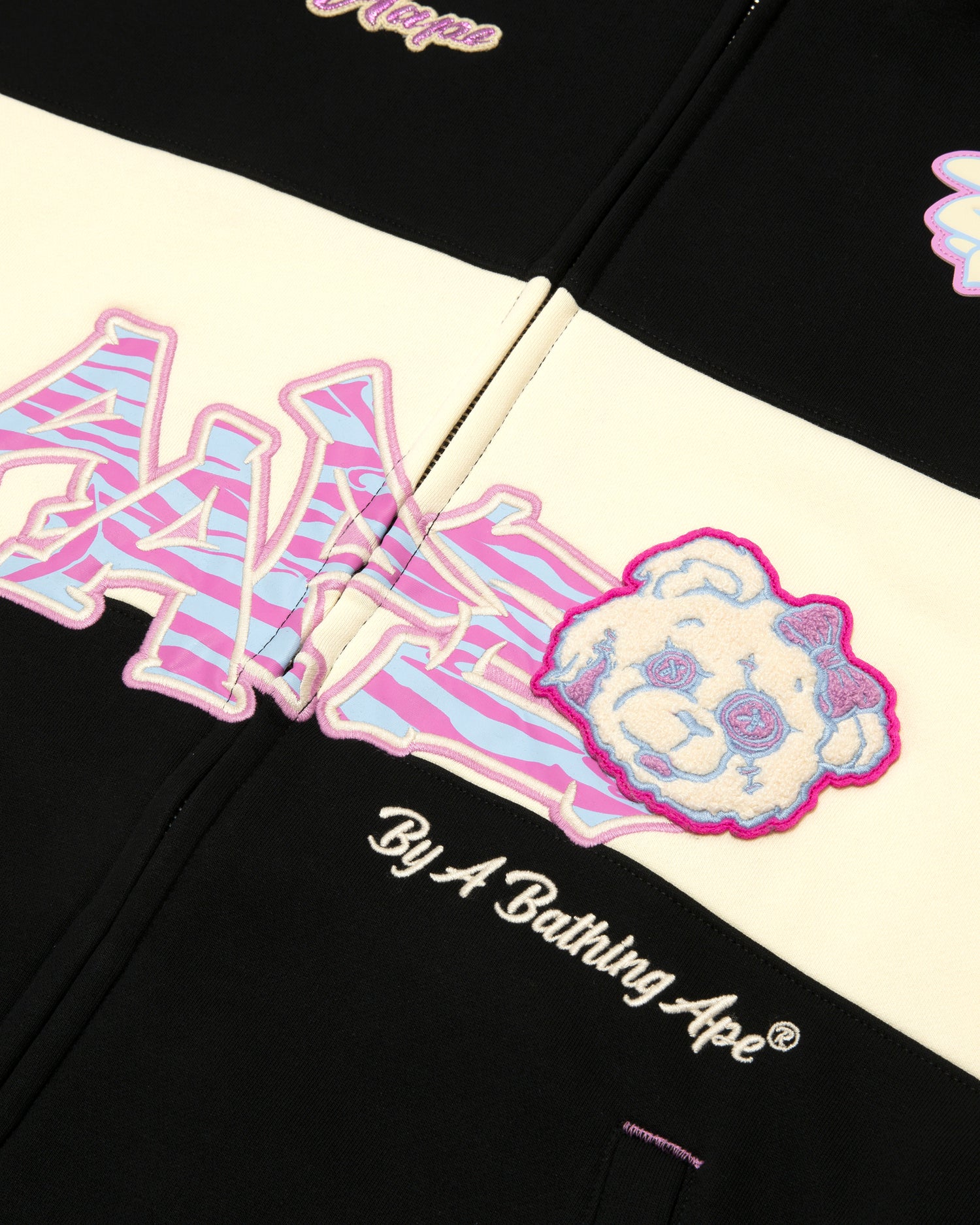 AAPE Logo stripe zip-up hoodie | Bape official website – INT