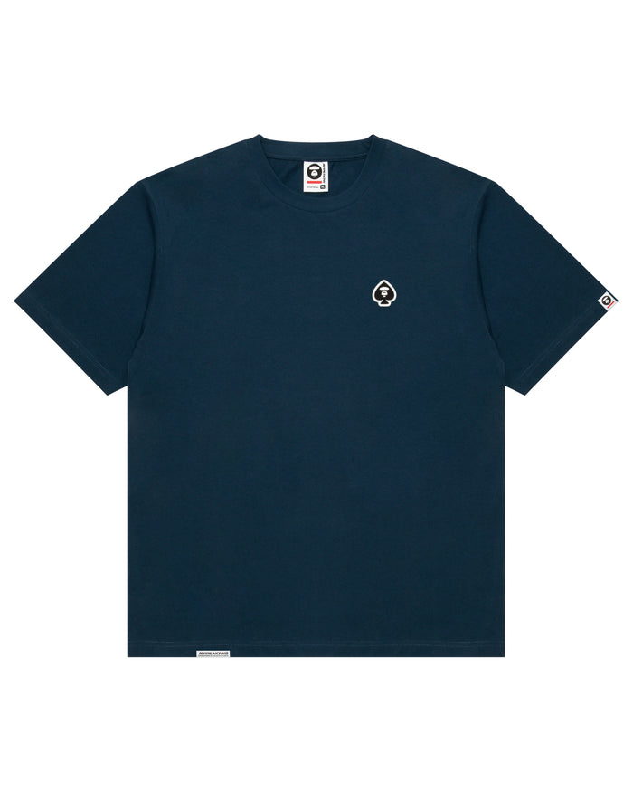 AAPENOW spades moonface logo short sleeve tee
