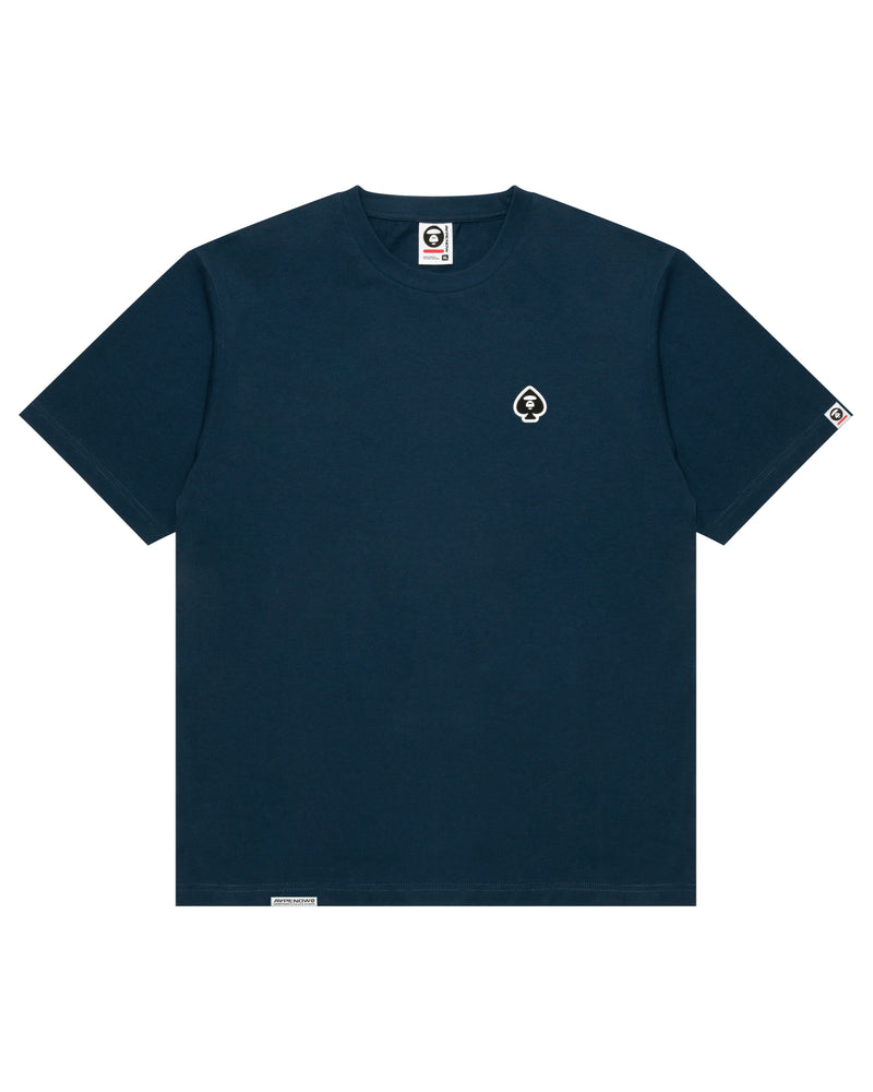 AAPENOW spades moonface logo short sleeve tee