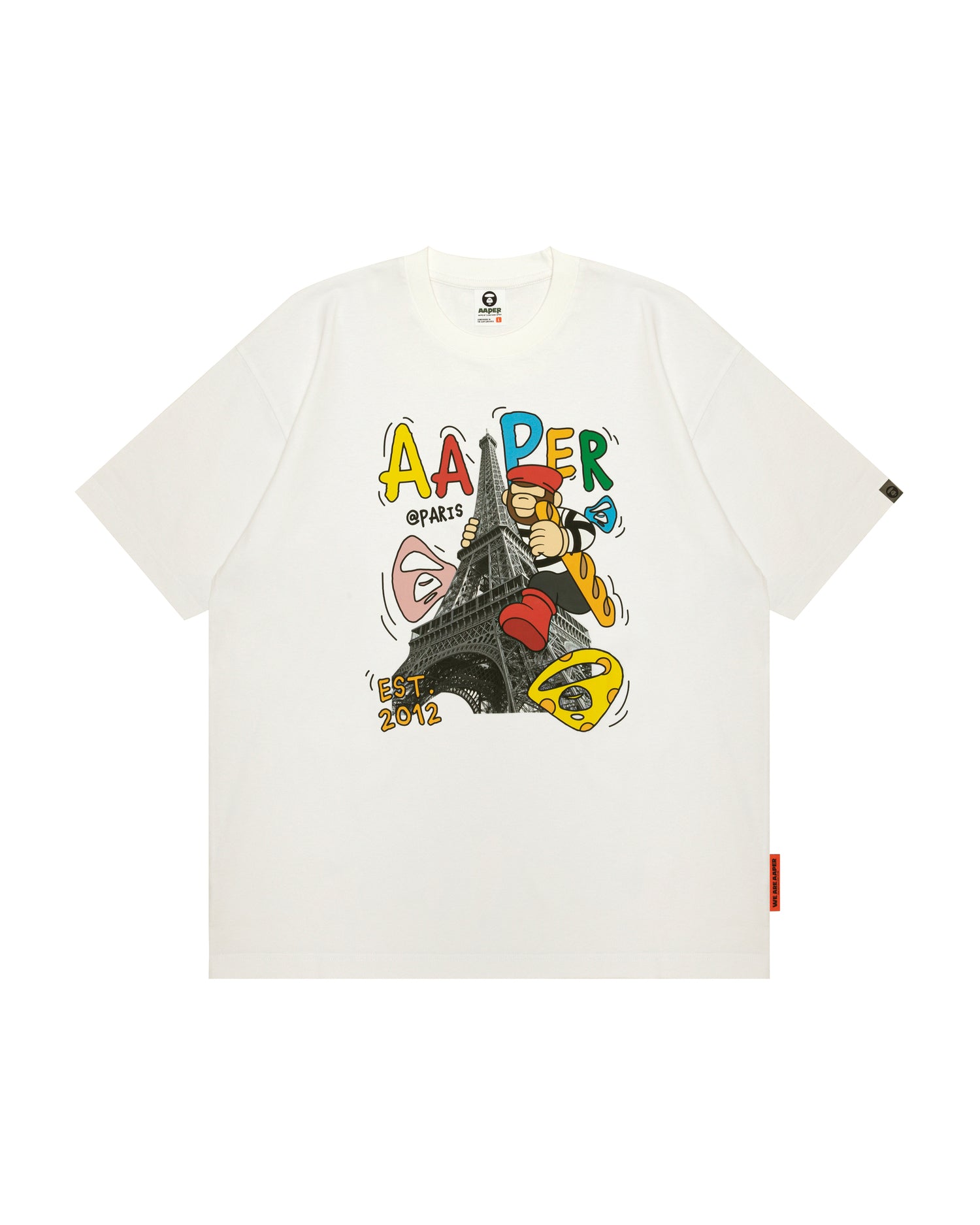 A BATHING APE☆ショートスリーブTシャツ 半袖 Aape By A Bathing Ape Men's T-Shirt 2025 SS Glossy AAPE FACE