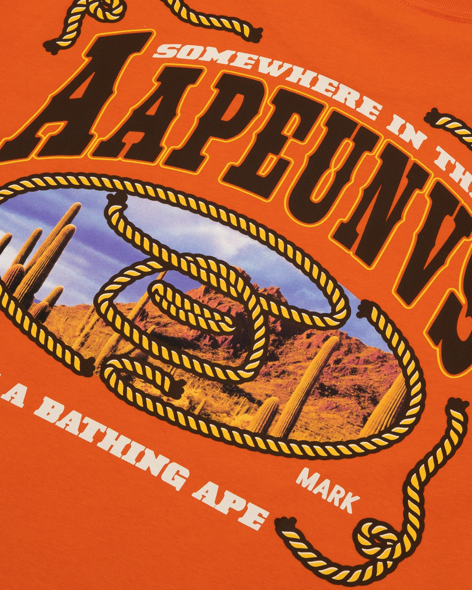 AAPE Moonface logo short sleeve tee | Bape official website