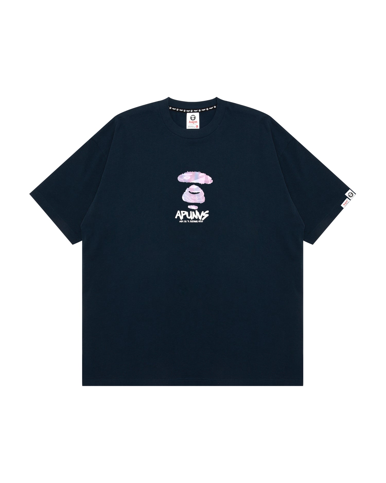 【AAPE by A BATHING APE】Moonface 刺繍 タイダイ Tシャツ ♪ Aape Moonface logo printed short sleeve tee | Bape official