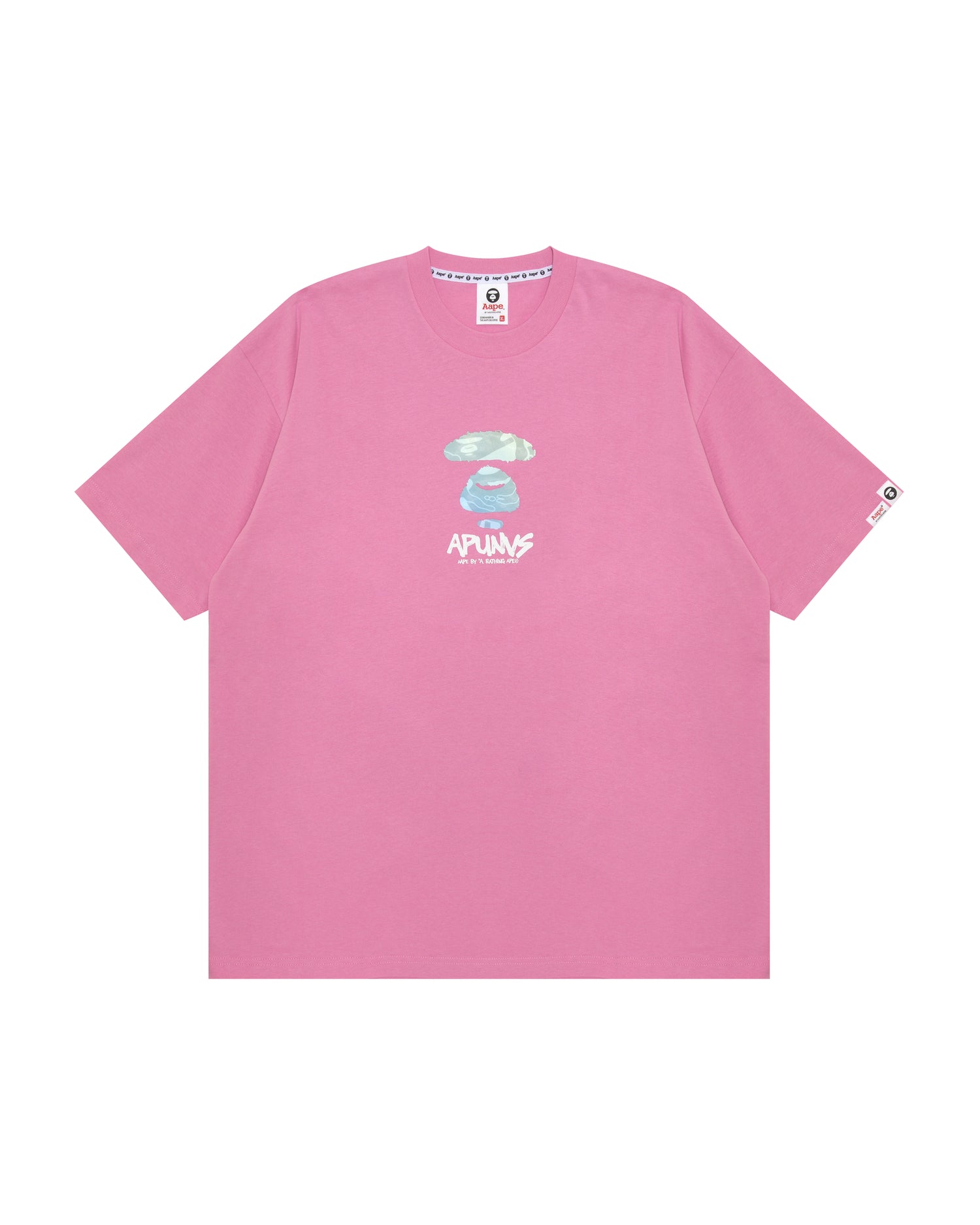 AAPE AAPEUNVS moonface logo tee | Bape official website
