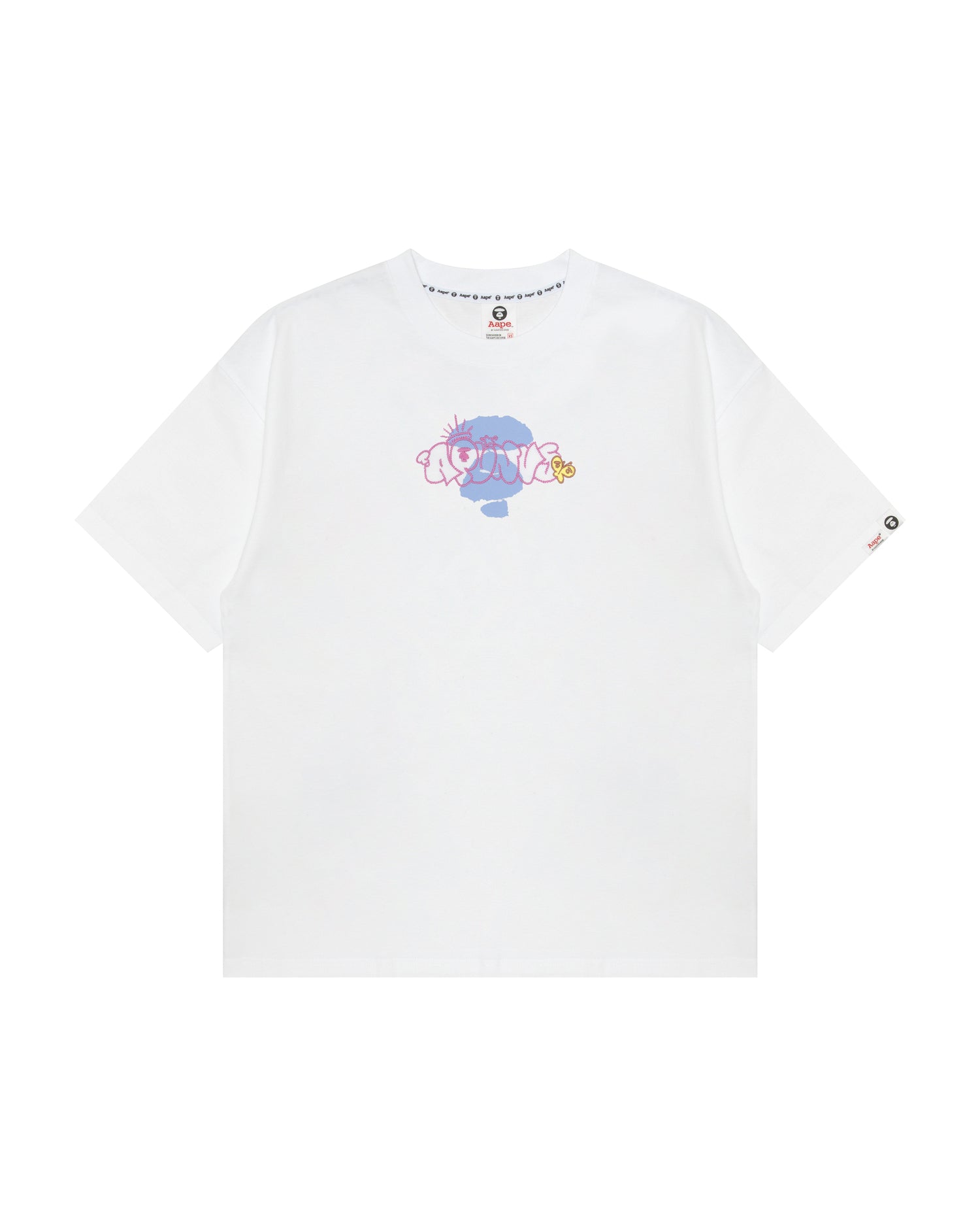 大人気★A BATHING APE AAPE BASIC TEE★半袖 ムーンフェイス AAPE Moonface Basic Tee | Bape official website – INT.BAPE.COM