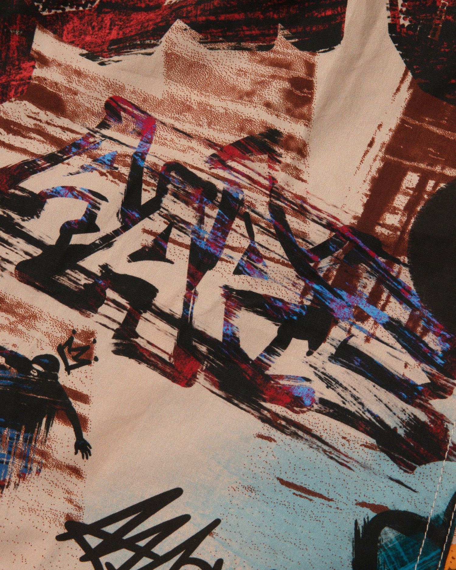 Aape AAPE UNVS moonface logo graffiti-print boxers | Bape