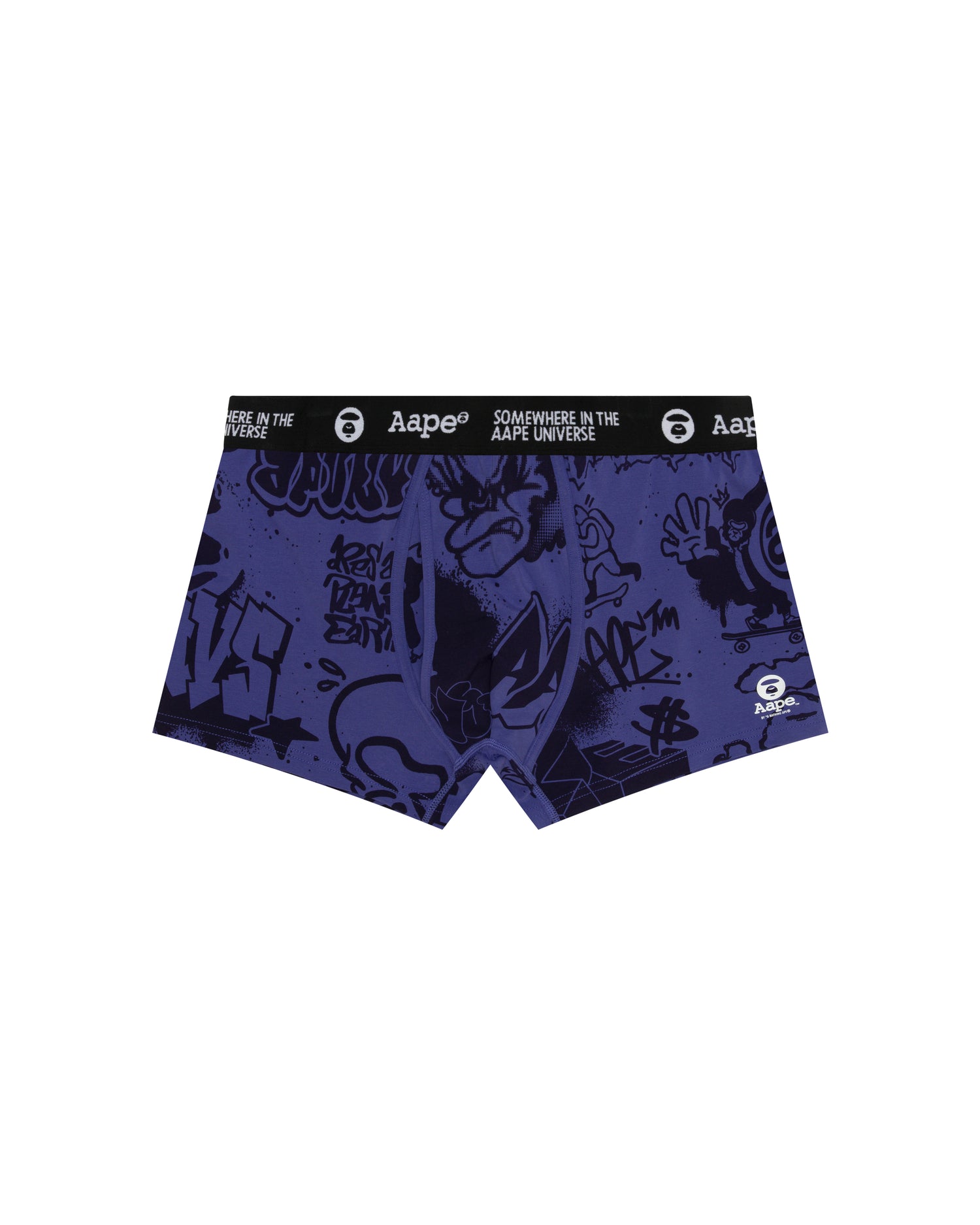 AAPE Moonface logo graffiti print boxer briefs | Bape
