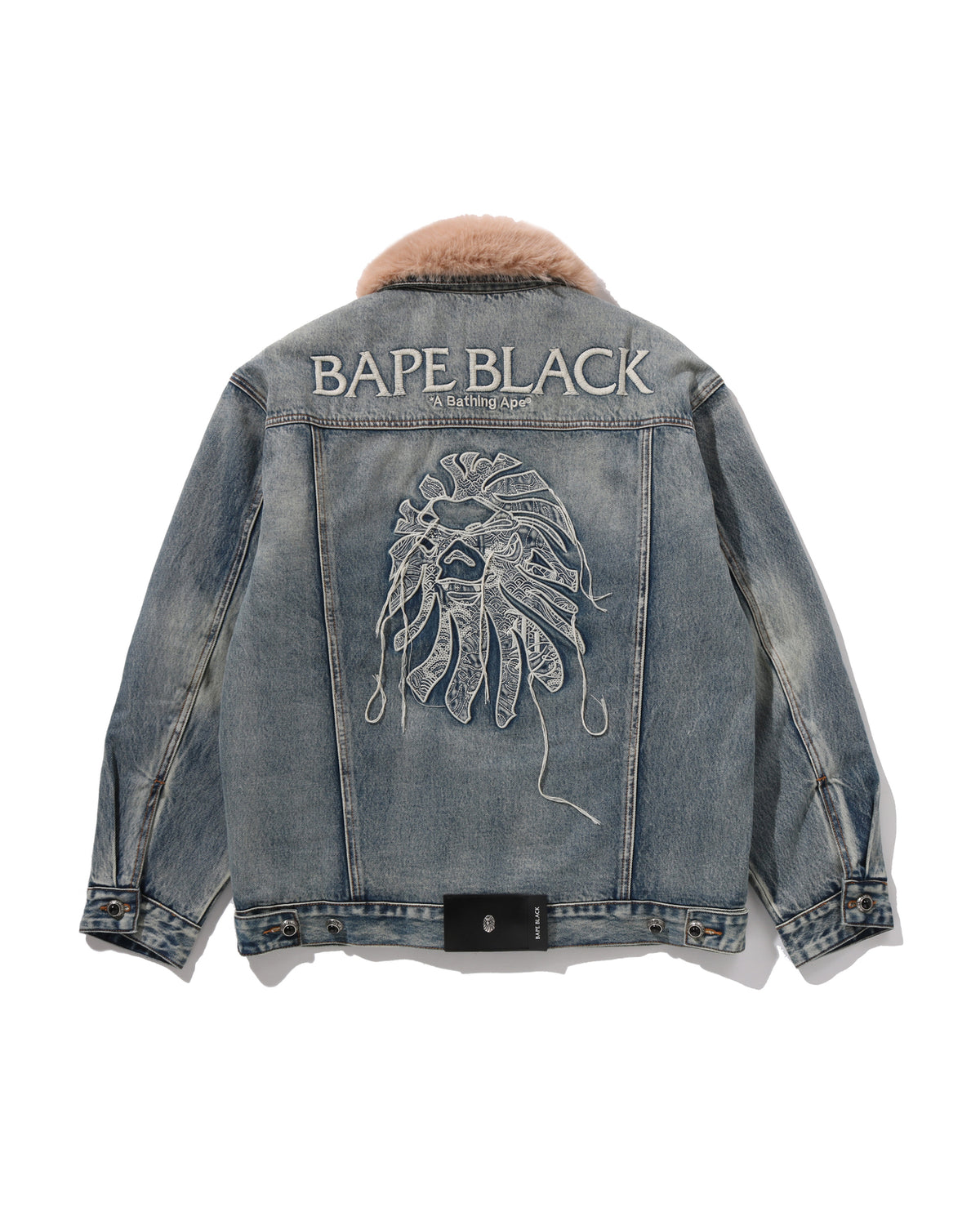 BAPE BLACK Essential Type2 Fur Trucker | Bape official website – INT ...