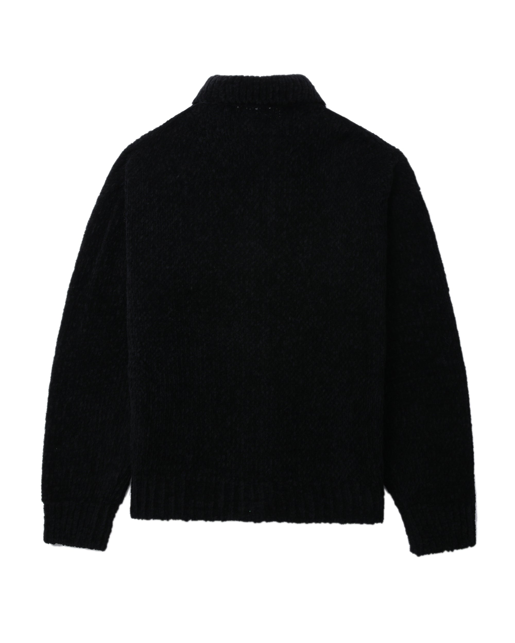 AKM ZIP CARDIGAN BLACK