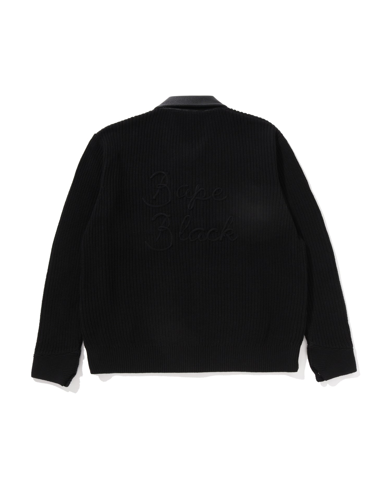 トップス BAPE BLACK ZIPPED CARDIGAN BAPE BLACK BAPE Black Zipped Work Cardigan | Bape official website