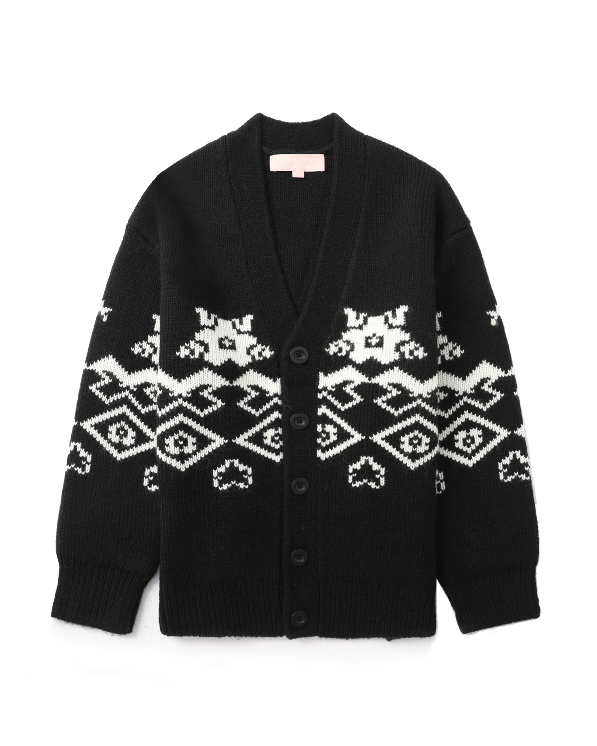BAPY - BAPY ニット　カーディガン　A BATHING APE® BAPY® Jacquard cardigan | Bape official website – INT.BAPE.COM