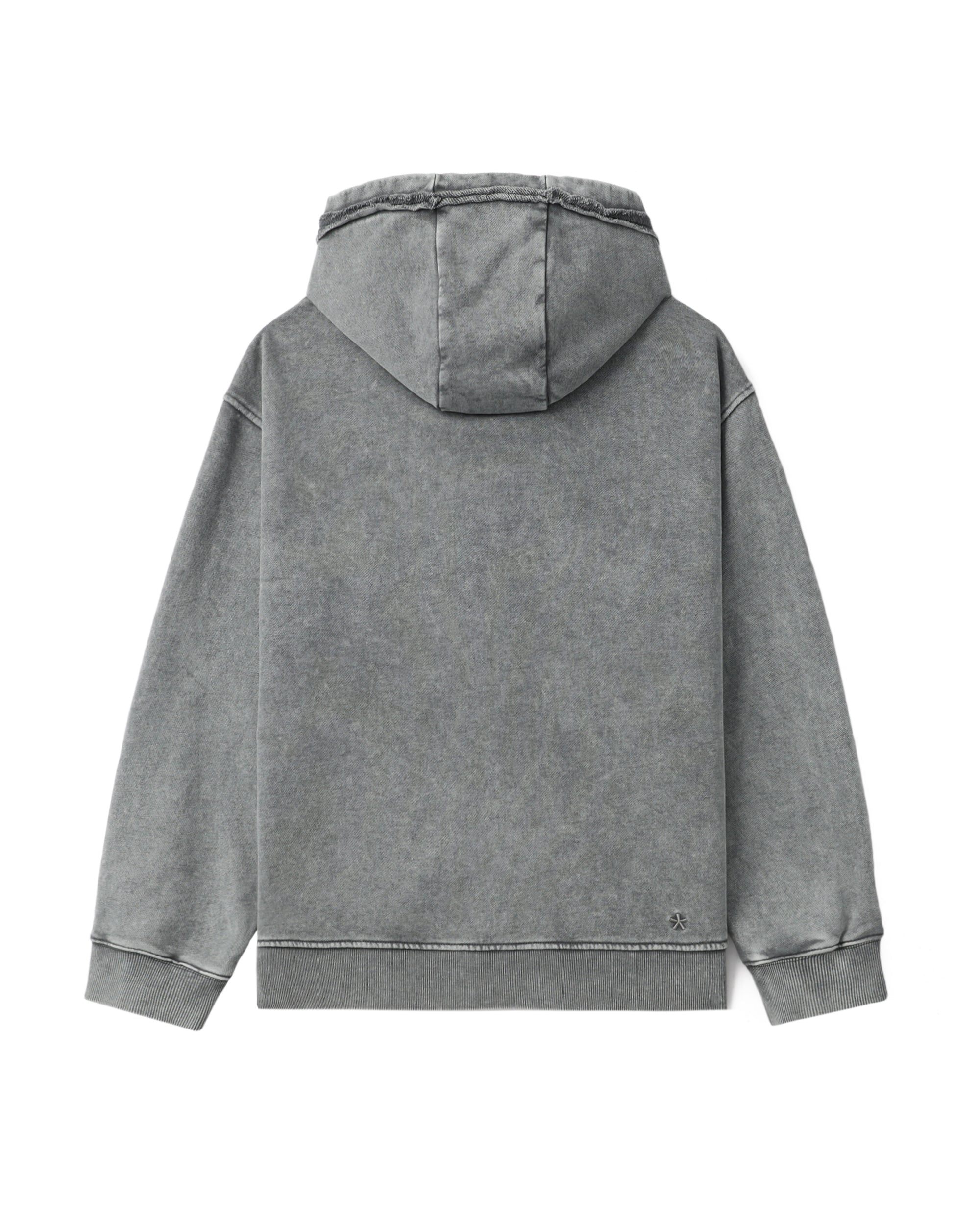 【OPEN YY】WASHED BABY ZIPPED JACKET (GRAY) Baby Boy OshKosh Fleece Logo Zip Jacket - Grey - OshKosh