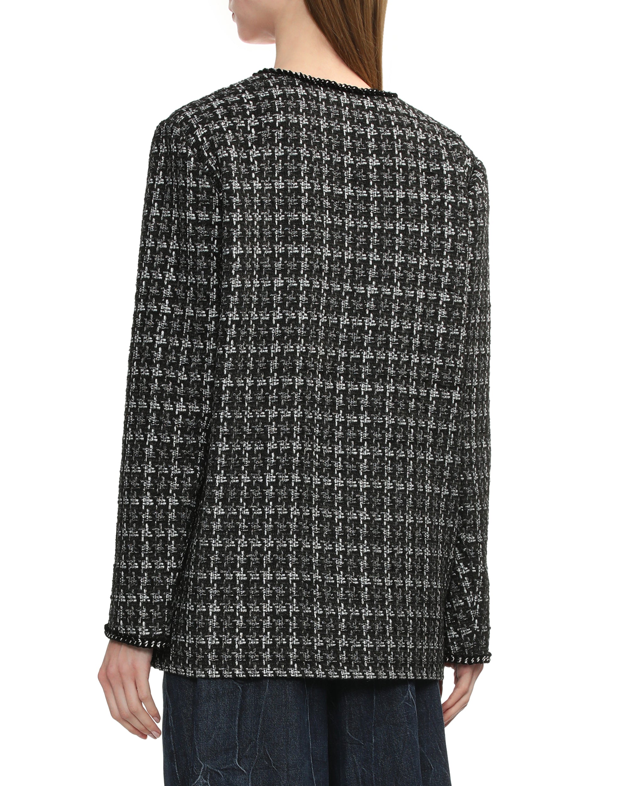 ジャケット・アウター Tweed puff sleeve jacket FQ21W101 Amazon.com: LifeShe Puff Short Sleeve Tweed Jacket Women