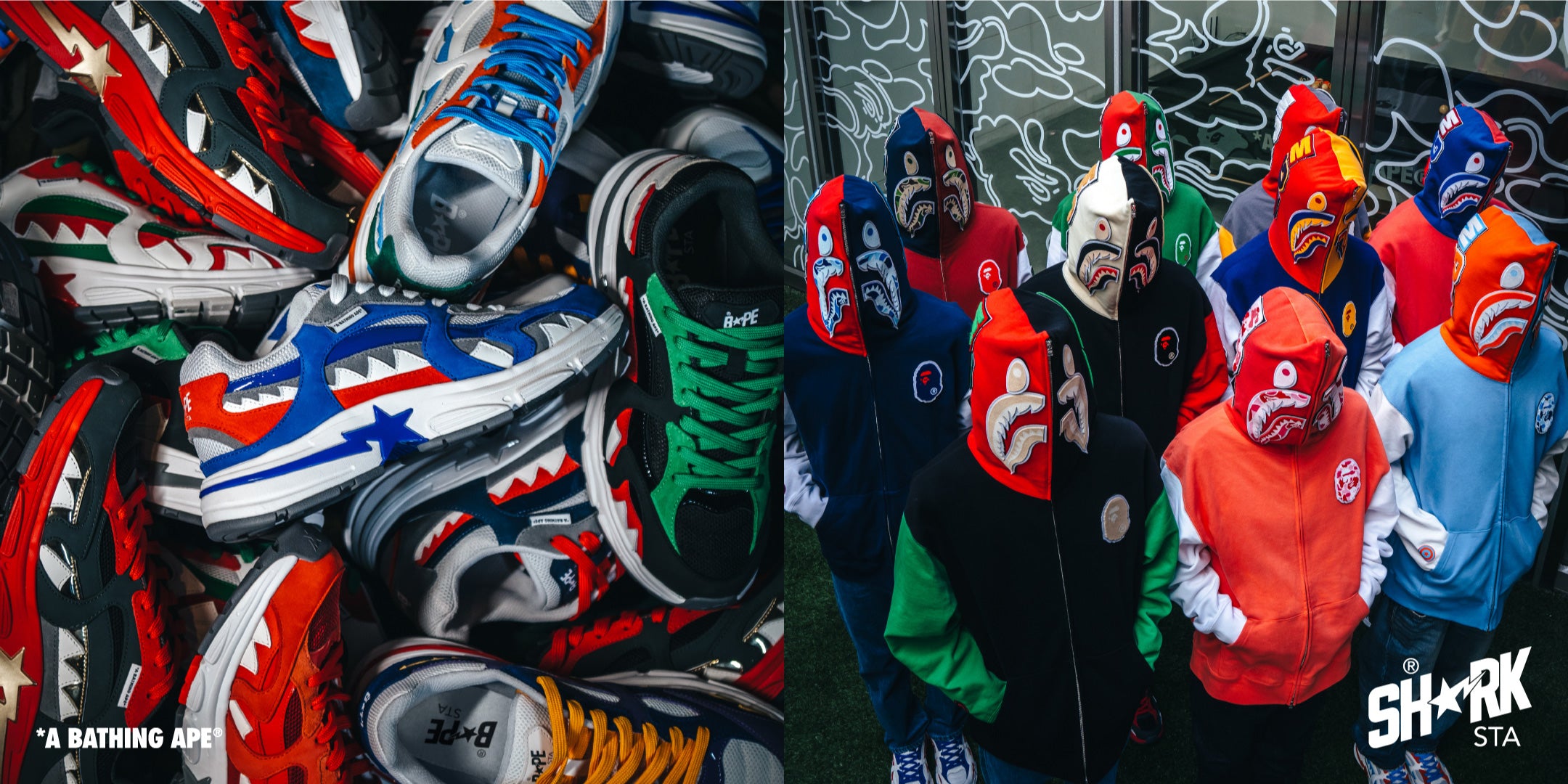 A bathing ape shark best sale