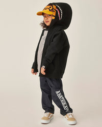 Kids Milo Shark Zip Double Hoodie