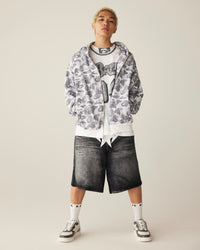 Fake Print Relaxed Fit Tee