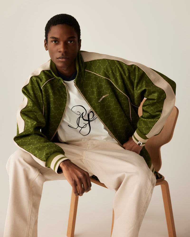 Line Camo Jacquard Patched Pocket Garment Dye Work Pants