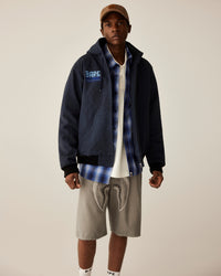 Shark Garment Dye Relaxed Fit Denim Shorts