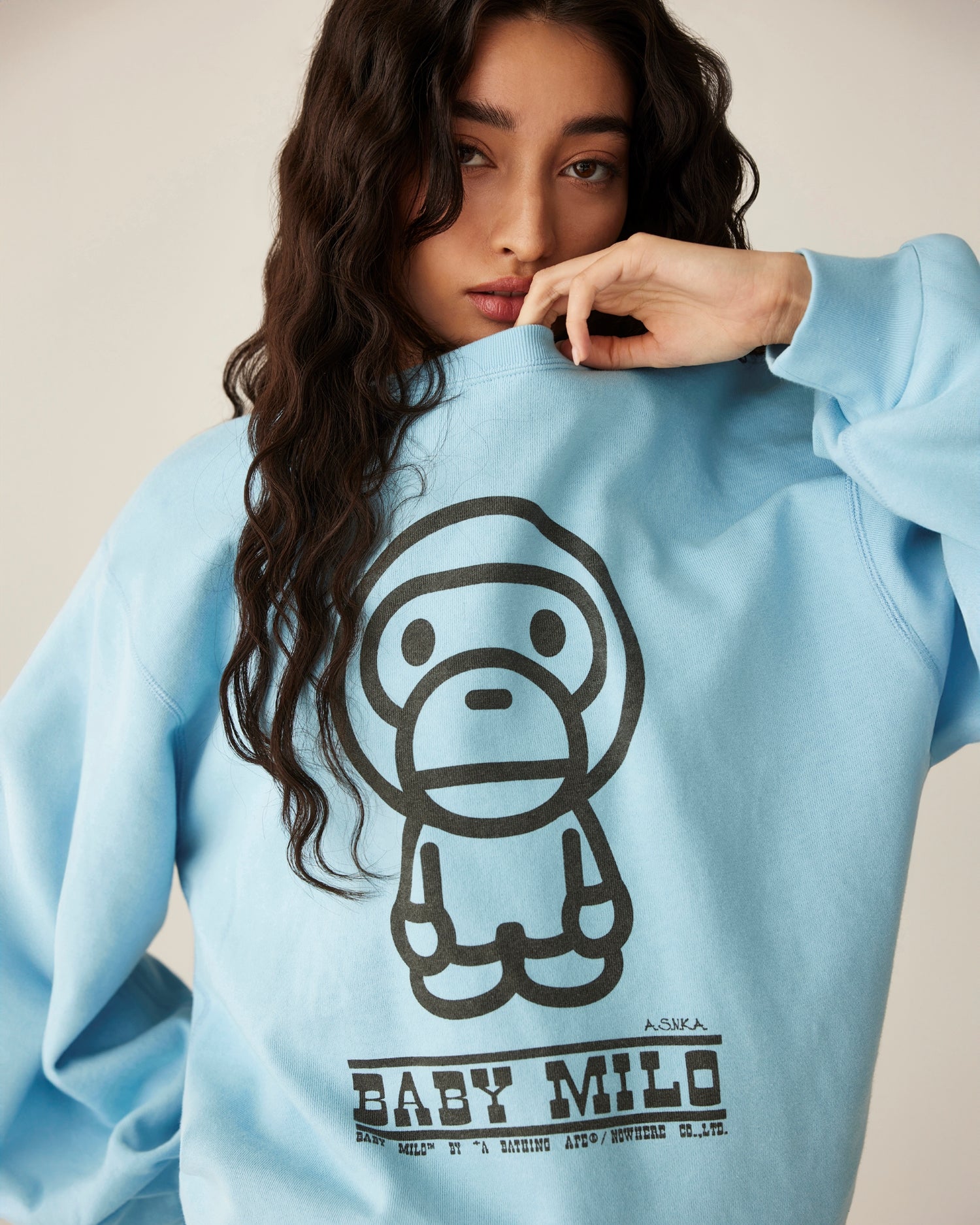ブランドのギフト A BATHING official Bape | Sweatshirt Crewneck Milo Baby APE® トップス