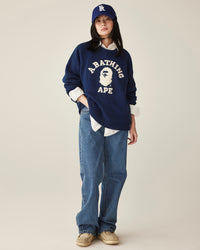 Crystal Ape Head Flare Denim Pants