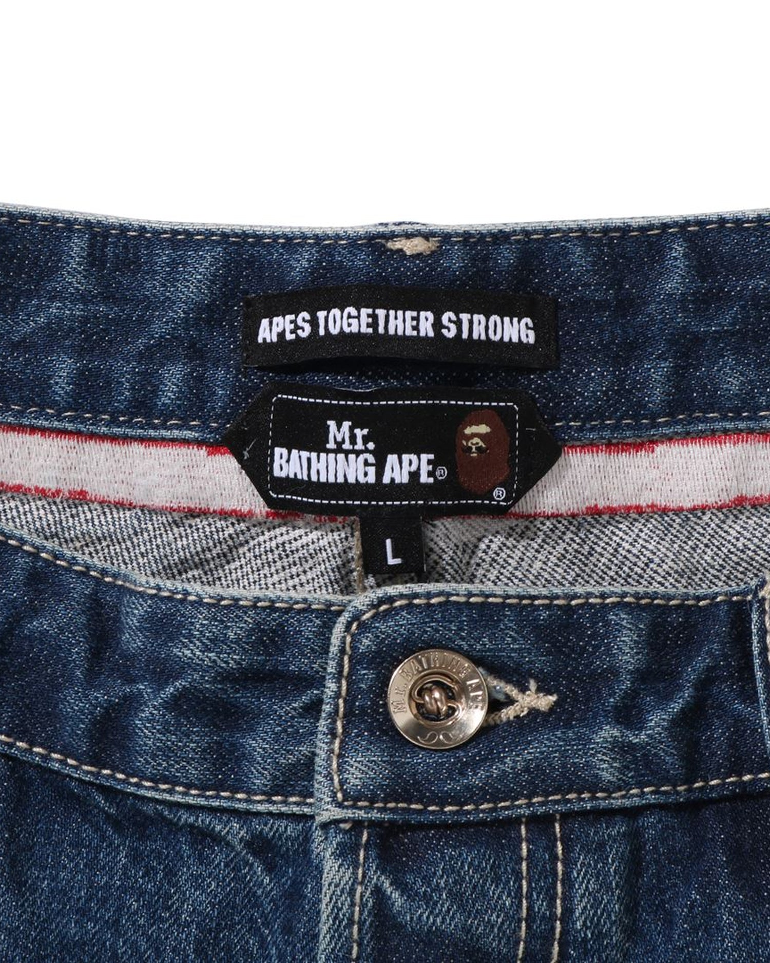 MR. BATHING APE Relaxed Fit Denim Pants | Bape official