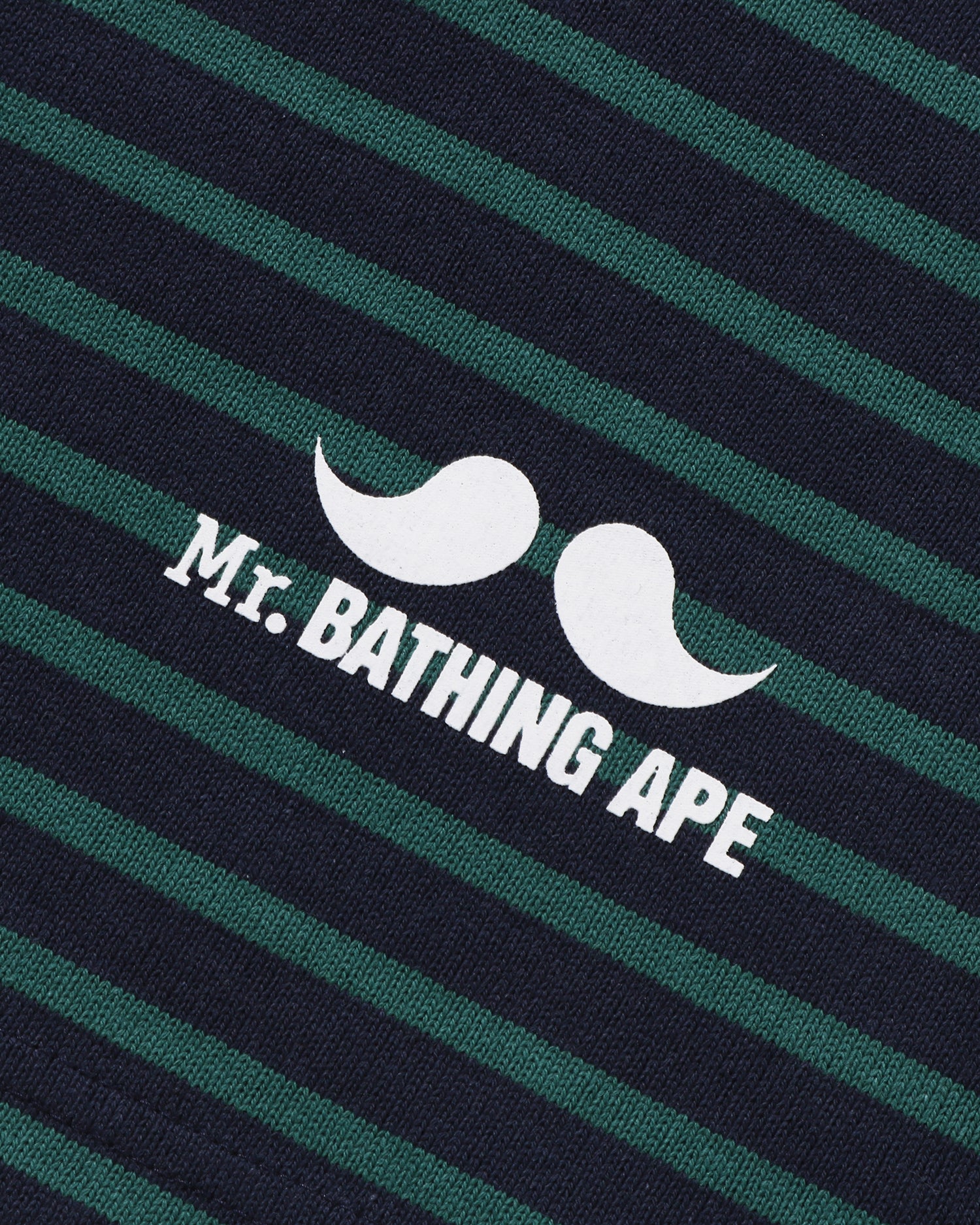 MR. BATHING APE Henny Neck Stripe Ls Tee | Bape official website