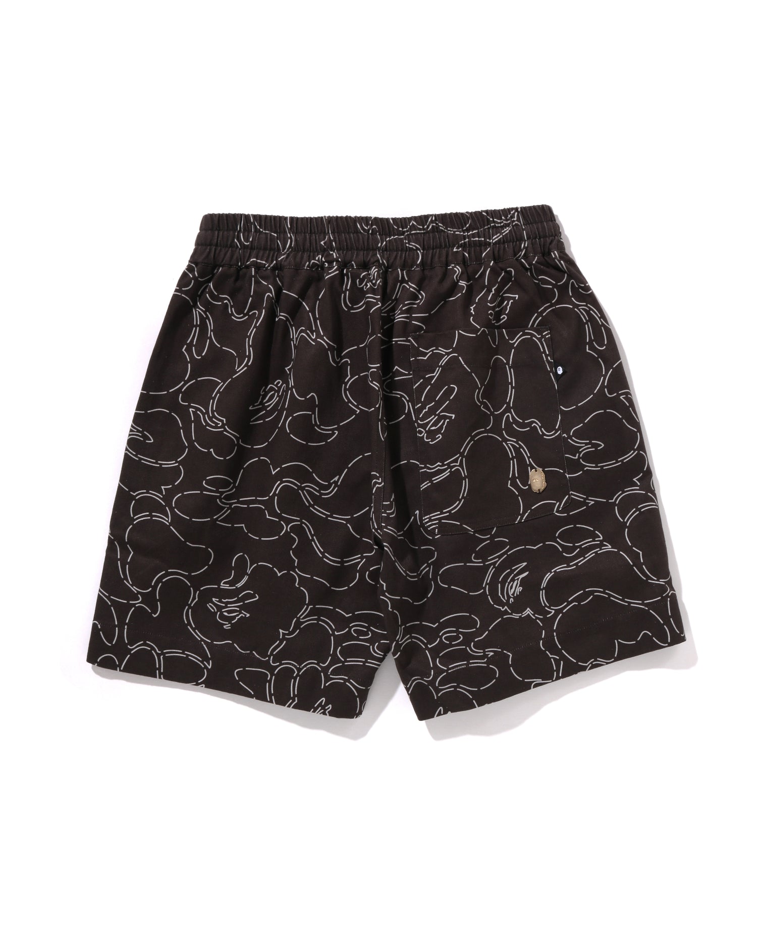 A BATHING APE® Multi Logo Relaxed Fit Soccer Shorts | Bape