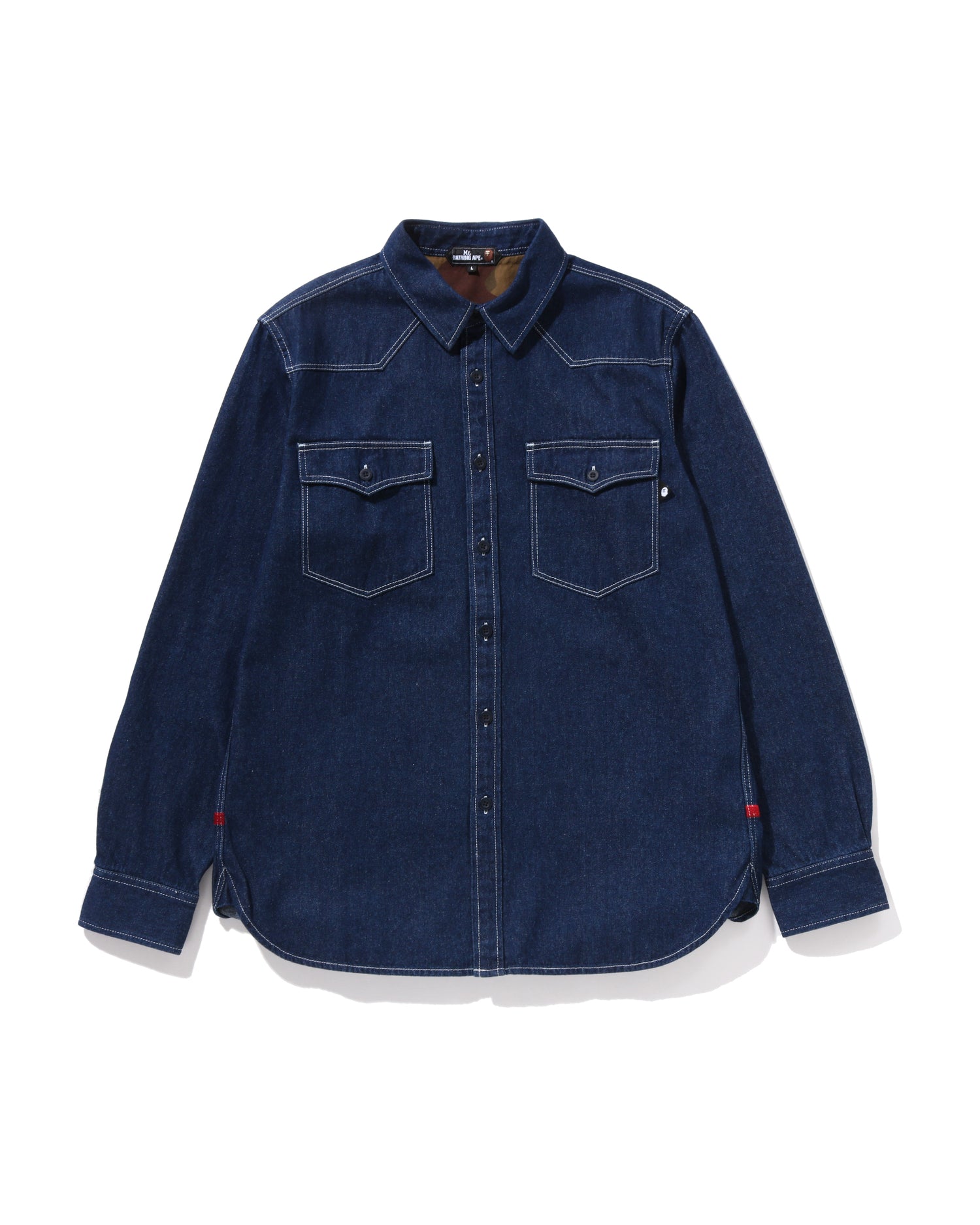 MR. BATHING APE Denim Chambray Shirt | Bape official website – INT